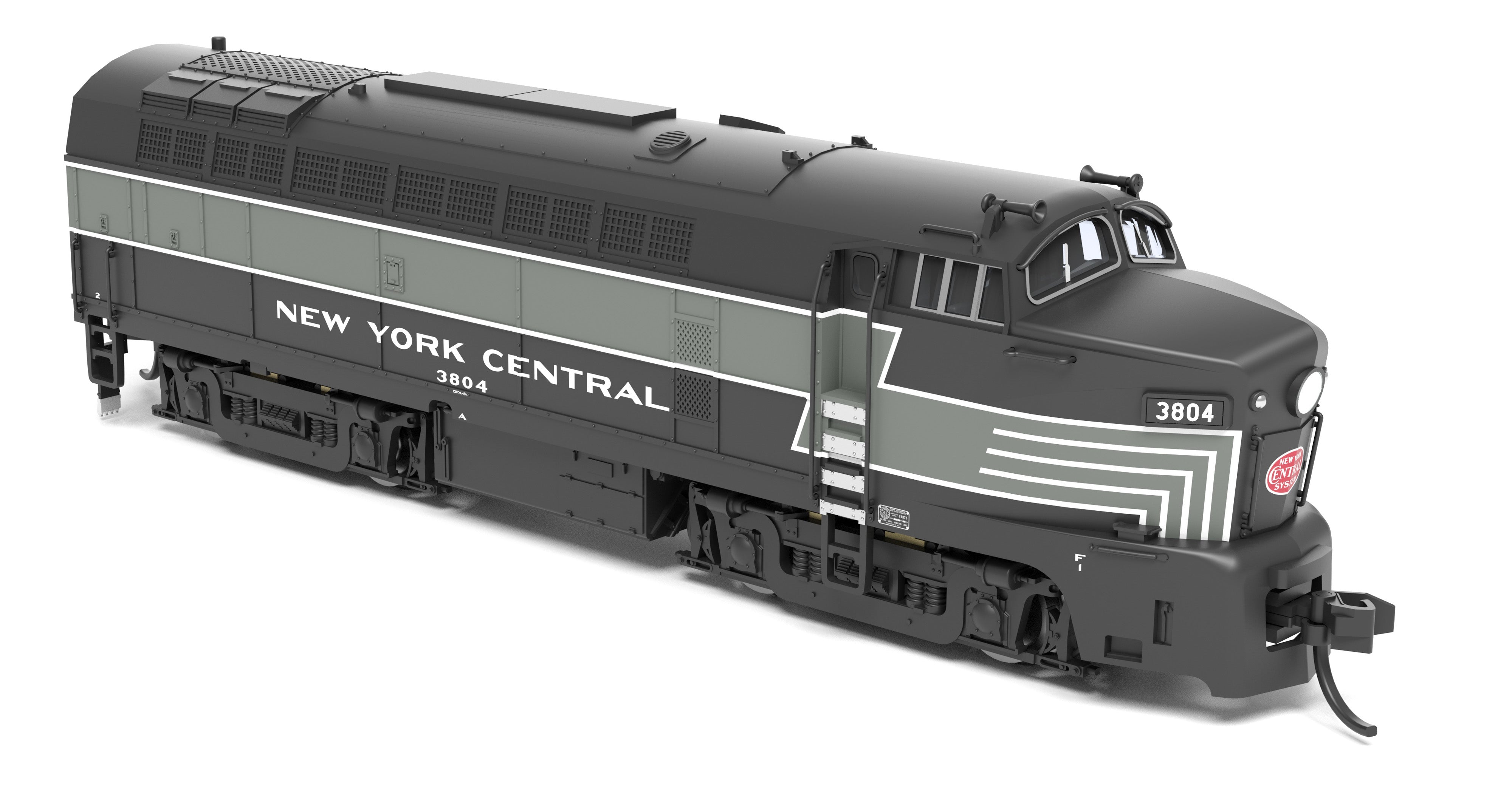 9633 NYC Sharknose, RF-16 A/B set, 3804/3706, Lightning Stripe, A-unit Paragon4 Sound/DC/DCC, Unpowered B-unit, N