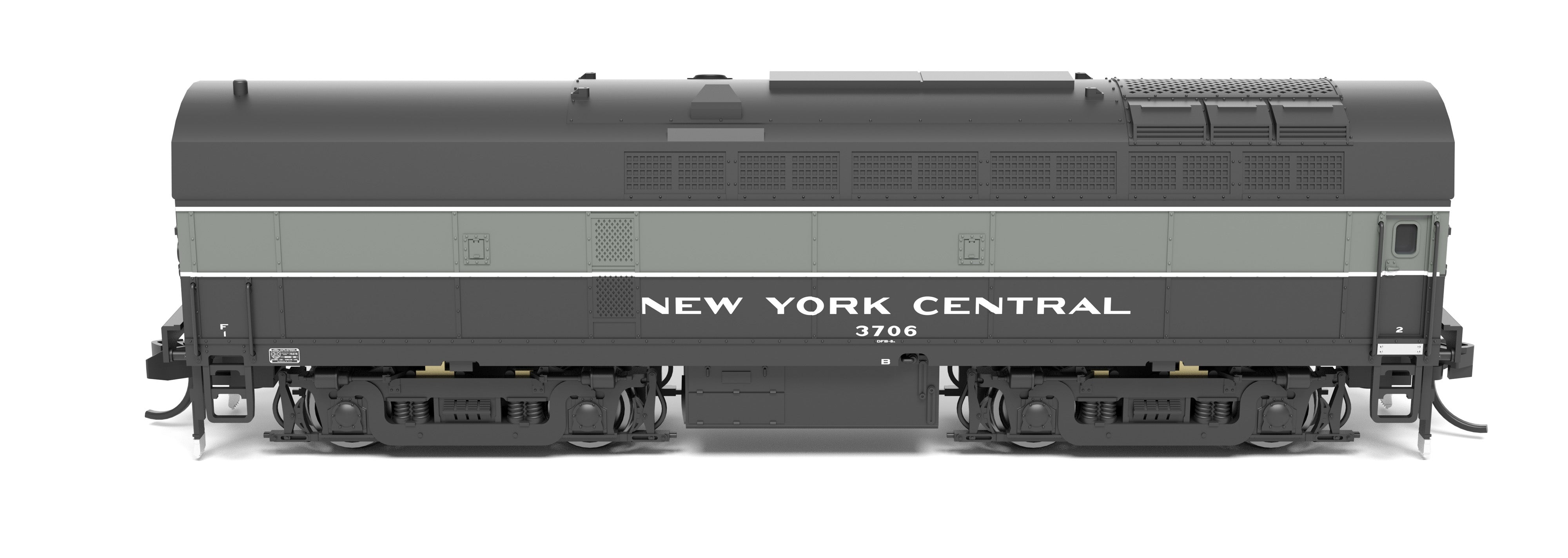 9633 NYC Sharknose, RF-16 A/B set, 3804/3706, Lightning Stripe, A-unit Paragon4 Sound/DC/DCC, Unpowered B-unit, N