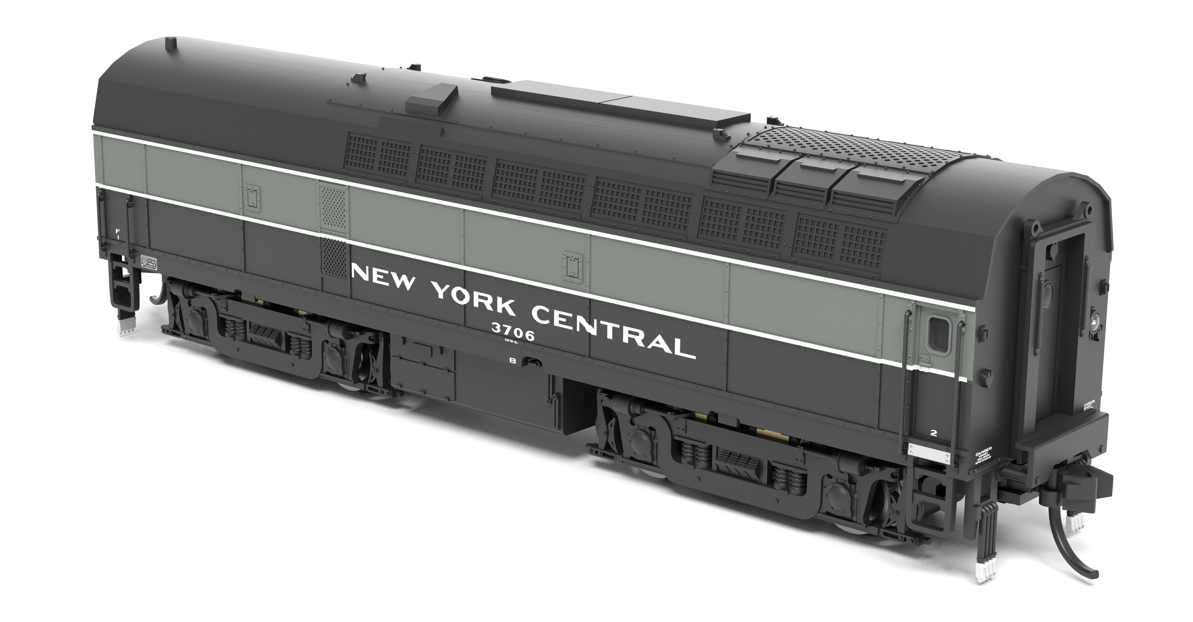 9633 NYC Sharknose, RF-16 A/B set, 3804/3706, Lightning Stripe, A-unit Paragon4 Sound/DC/DCC, Unpowered B-unit, N