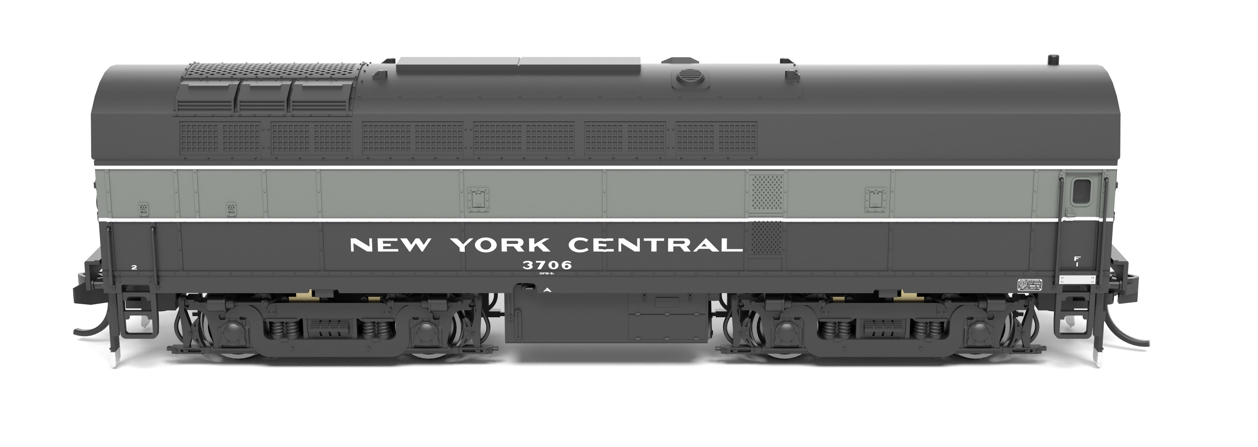 9633 NYC Sharknose, RF-16 A/B set, 3804/3706, Lightning Stripe, A-unit Paragon4 Sound/DC/DCC, Unpowered B-unit, N