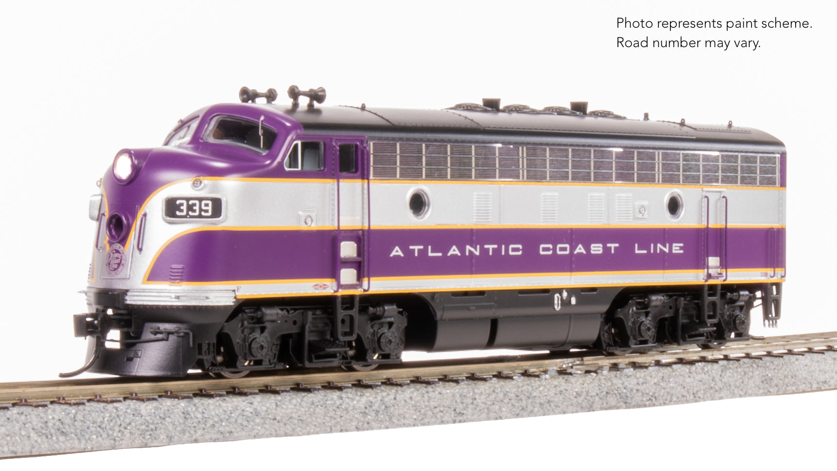 9650 EMD F3 A/B, ACL 339/339B, Purple & Silver, A-unit Paragon4 Sound/DC/DCC, Unpowered B, HO