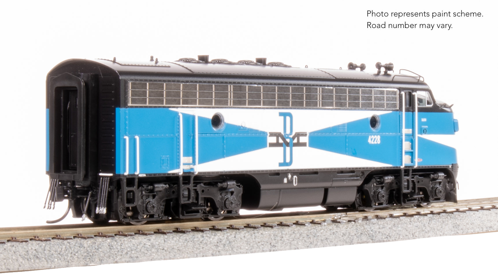 9656 EMD F3A, B&M 4228A, Blue McGinnis, Paragon4 Sound/DC/DCC, HO