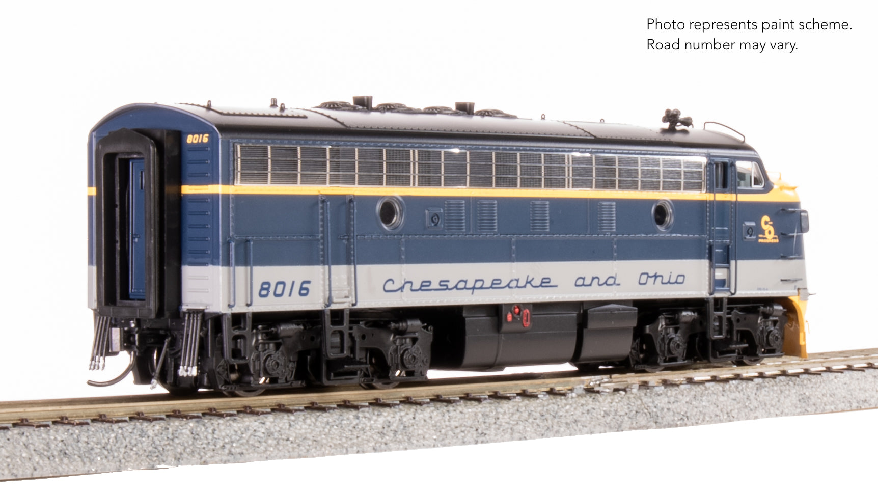 9661 EMD F3A, C&O 8016, Restored Blue/Gray/Yellow for SBVR, No-Sound / DCC-Ready, HO