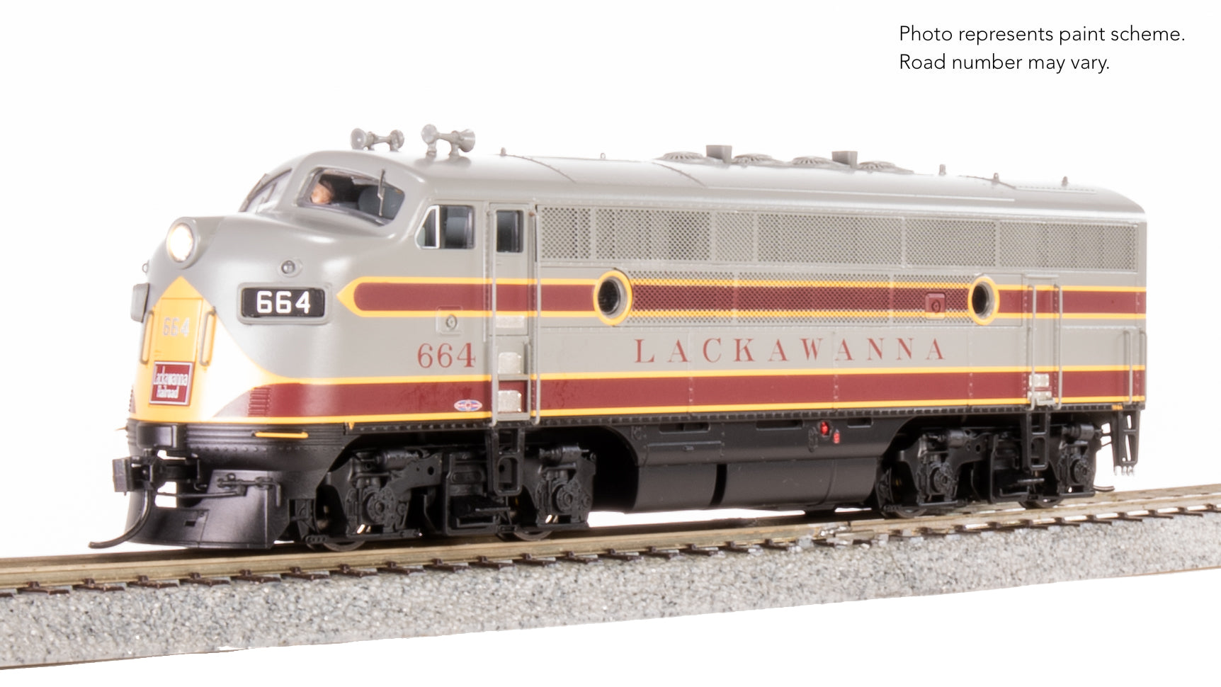9665 EMD F3A, DLW 664, As Appears Today, No-Sound / DCC-Ready, HO