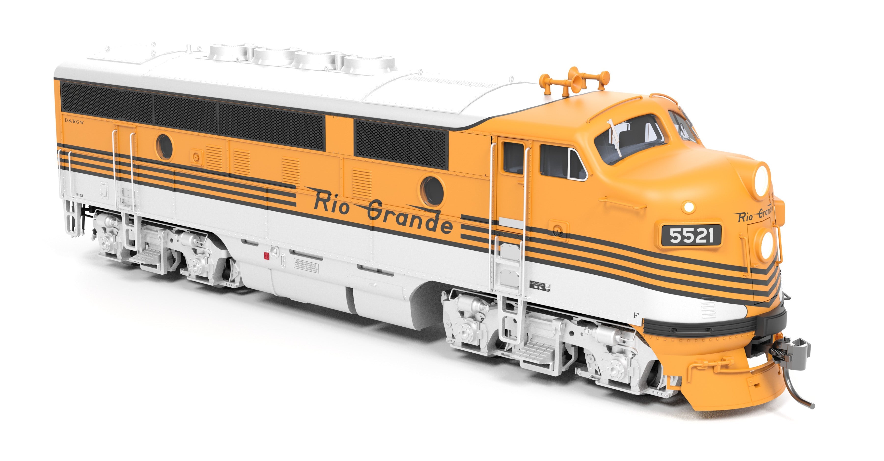 **BLEMISHED (see photos, sold as-is) REFURBISHED BR9668 EMD F3A, DRGW 5524, "Prospector Scheme", Paragon4 Sound/DC/DCC, HO (Copy)