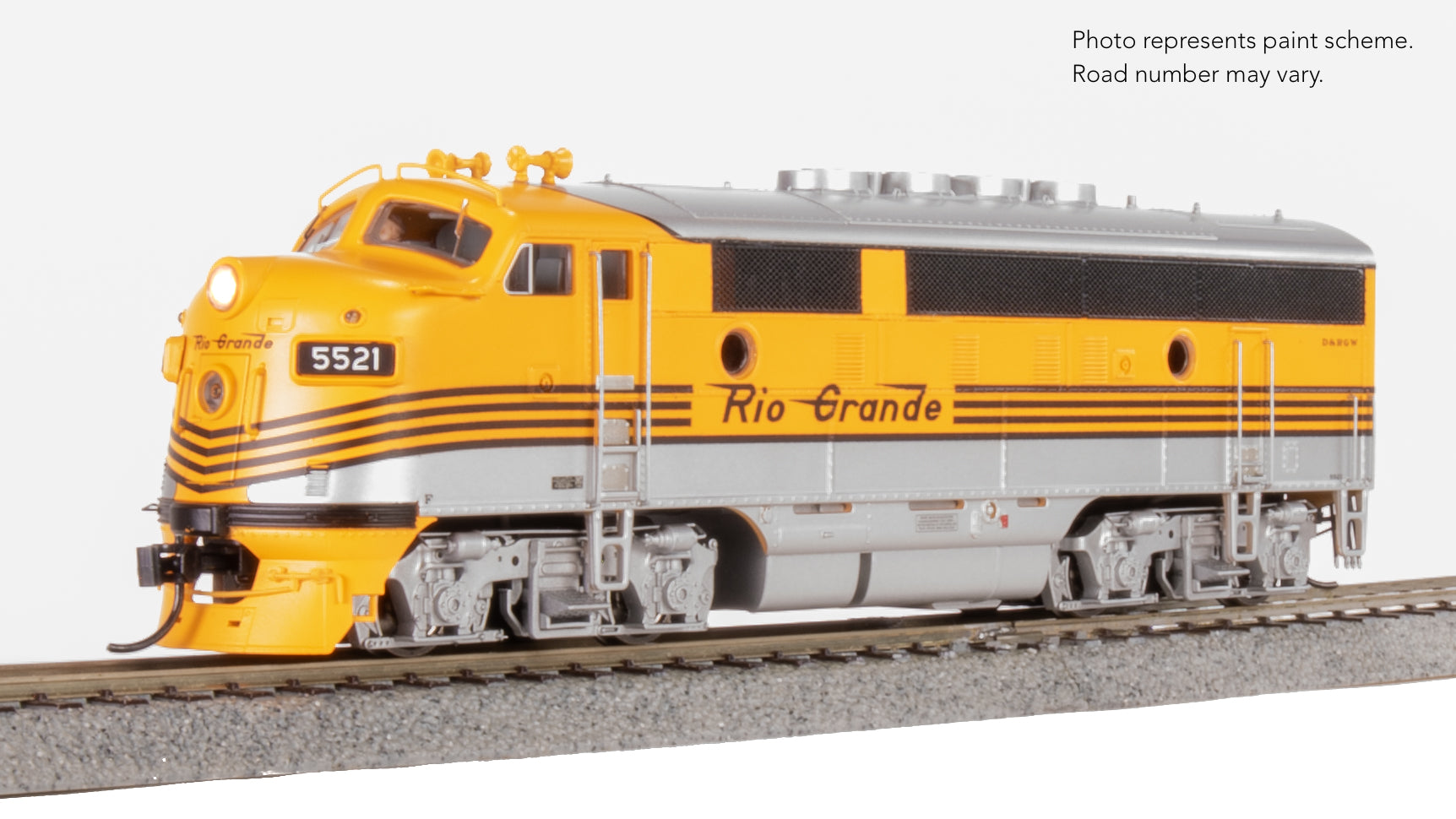 9666 EMD F3A/B, DRGW 5521/5522, "Prospector Scheme", A-unit Paragon4 Sound/DC/DCC, Unpowered B, HO