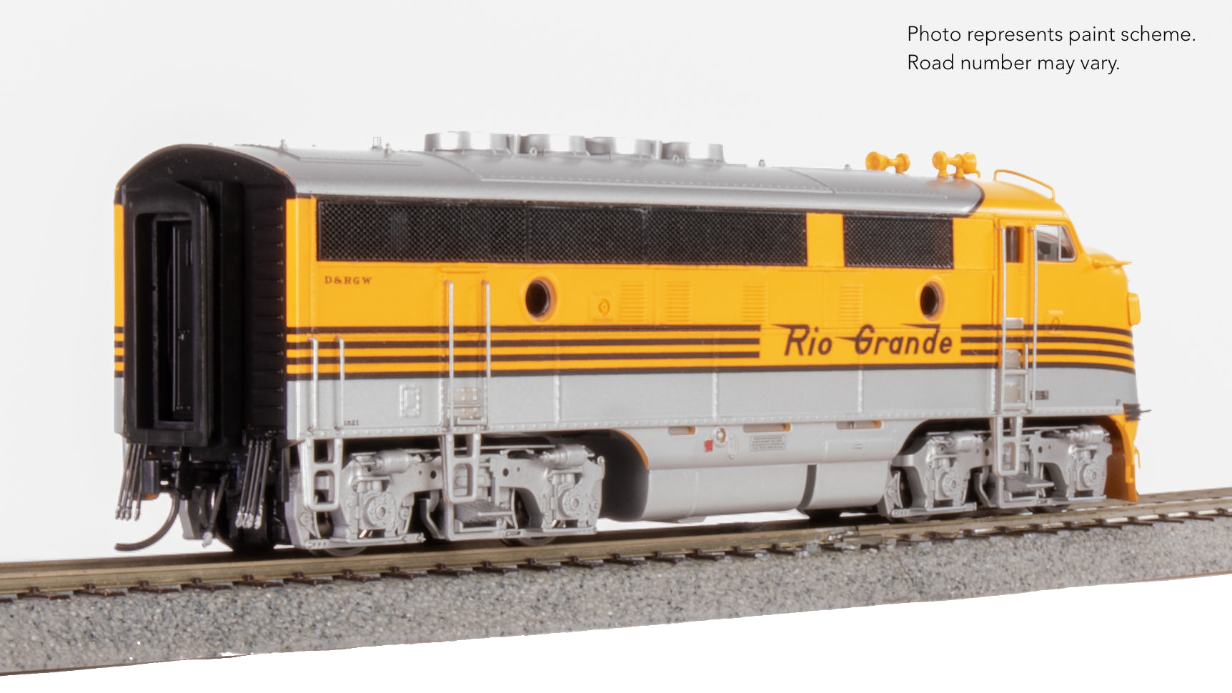9666 EMD F3A/B, DRGW 5521/5522, "Prospector Scheme", A-unit Paragon4 Sound/DC/DCC, Unpowered B, HO