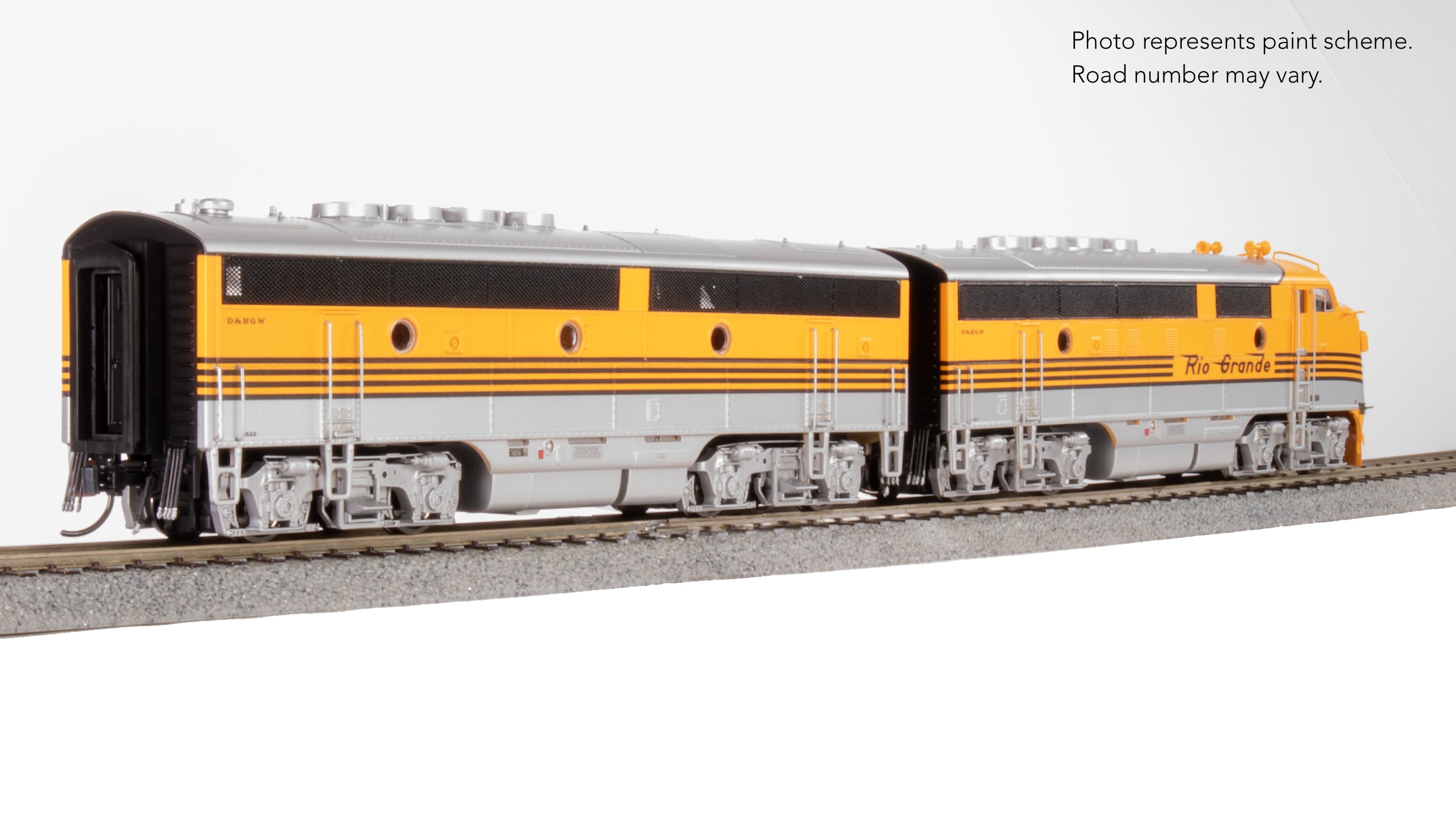 9667 EMD F3A/B, DRGW 5521/5522, "Prospector Scheme", A-unit No-Sound / DCC-Ready, Unpowered B, HO