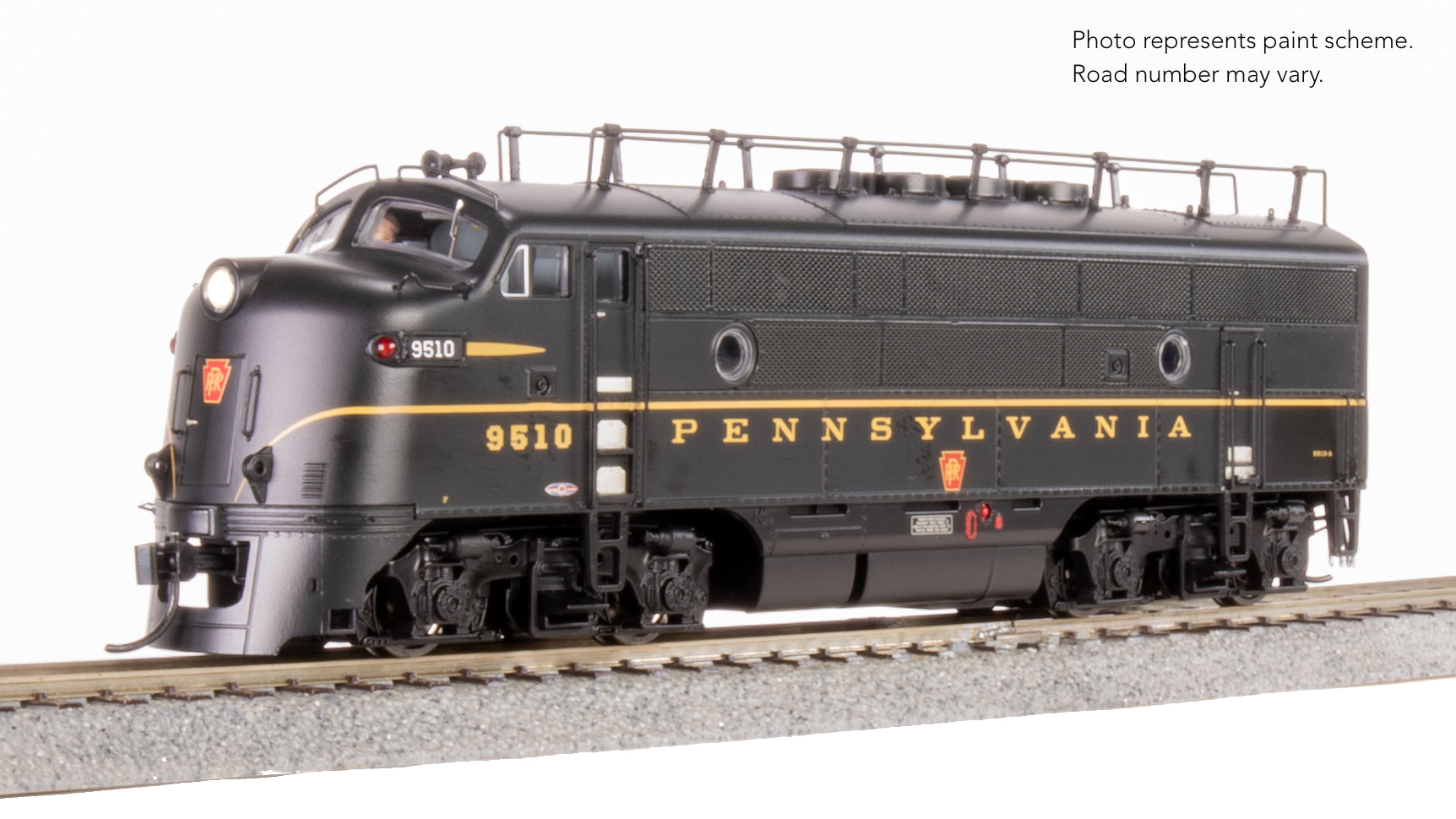 9672 EMD F3 A/B, PRR 9510A/9510B, DGLE Single Stripe, A-unit Paragon4 Sound/DC/DCC, Unpowered B, HO