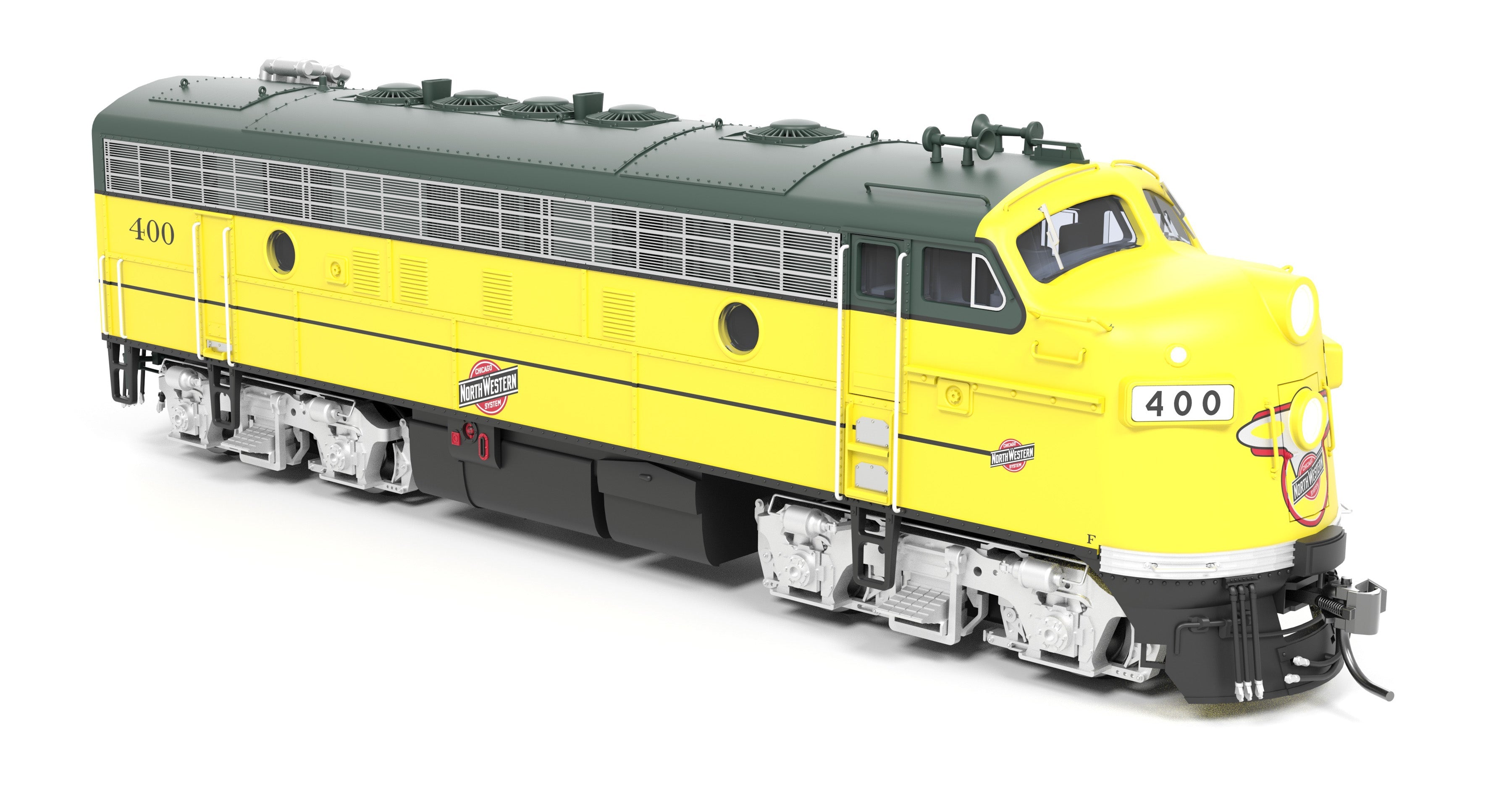 REFURBISHED R9697 EMD F7A, CNW 403, Executive Scheme, Paragon4 Sound/DC/DCC, HO