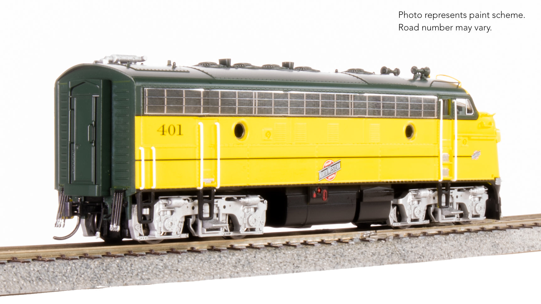 9698 EMD F7A, CNW 401, Executive Scheme, No-Sound / DCC-Ready, HO