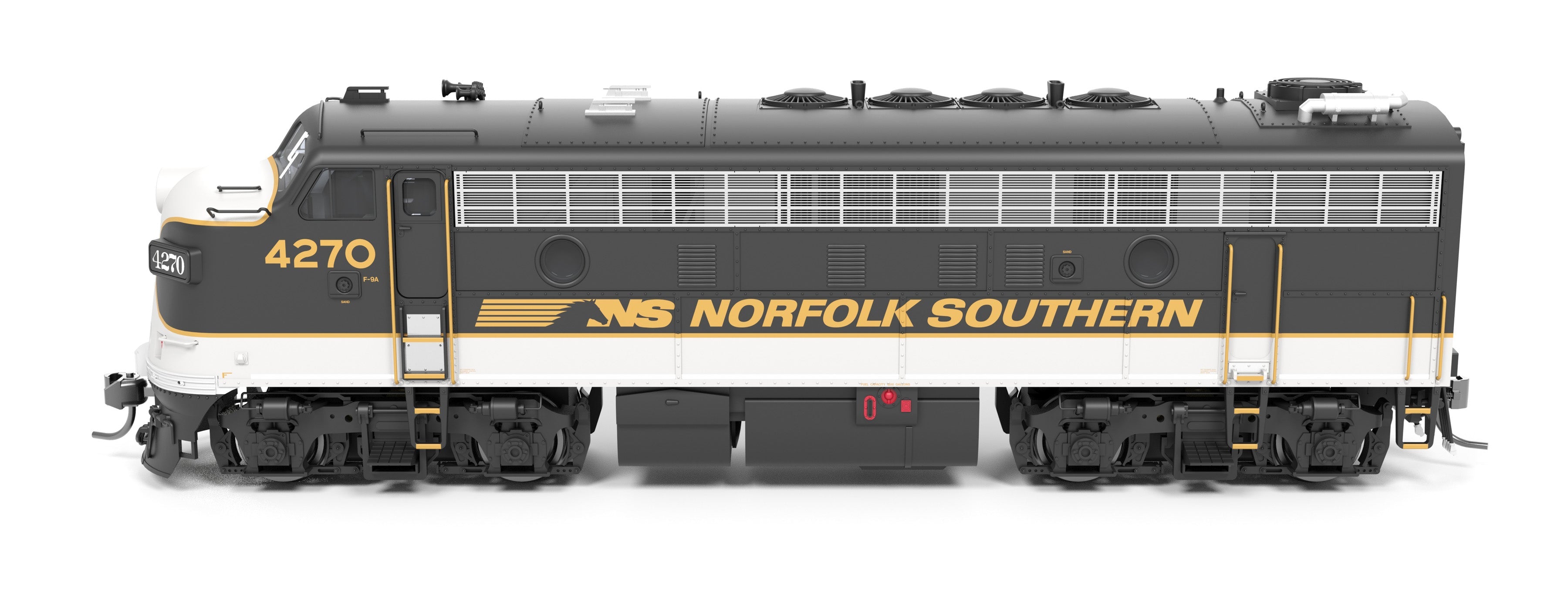 REFURBISHED R9702 EMD F9A, NS 4271, Tuxedo Scheme, Paragon4 Sound/DC/DCC, HO