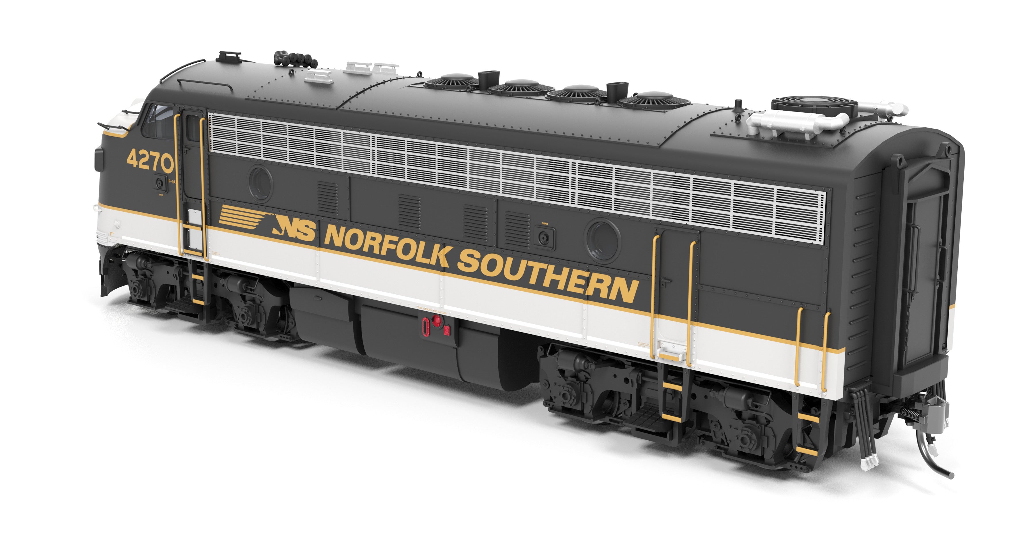 9701 EMD F9/F7 A/B, NS 4270/4275, Tuxedo Scheme, A-unit No-Sound / DCC-Ready, Unpowered B, HO