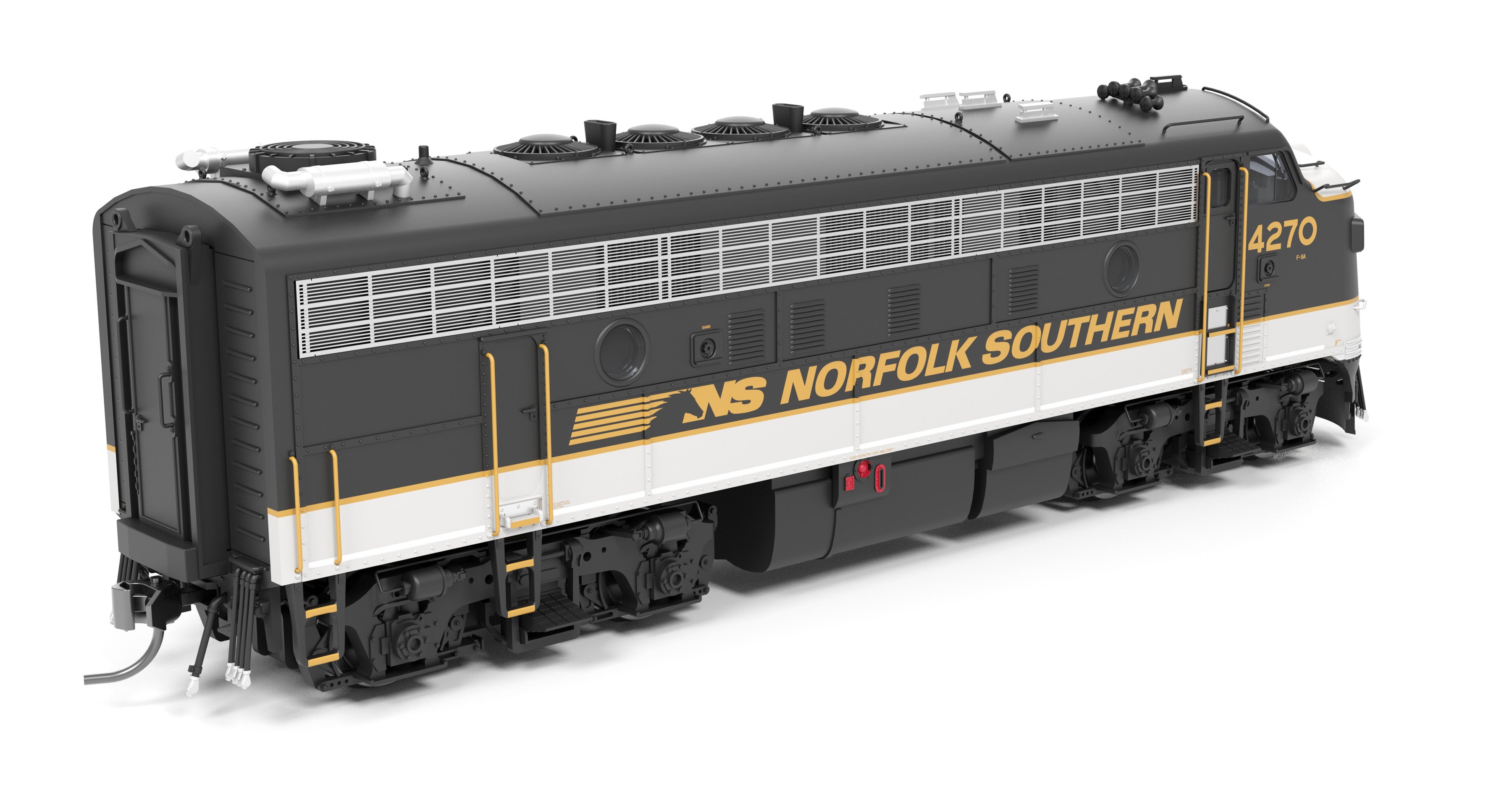 9701 EMD F9/F7 A/B, NS 4270/4275, Tuxedo Scheme, A-unit No-Sound / DCC-Ready, Unpowered B, HO