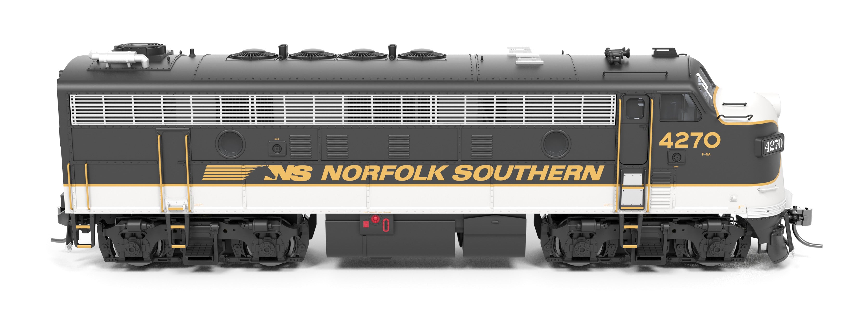 9701 EMD F9/F7 A/B, NS 4270/4275, Tuxedo Scheme, A-unit No-Sound / DCC-Ready, Unpowered B, HO