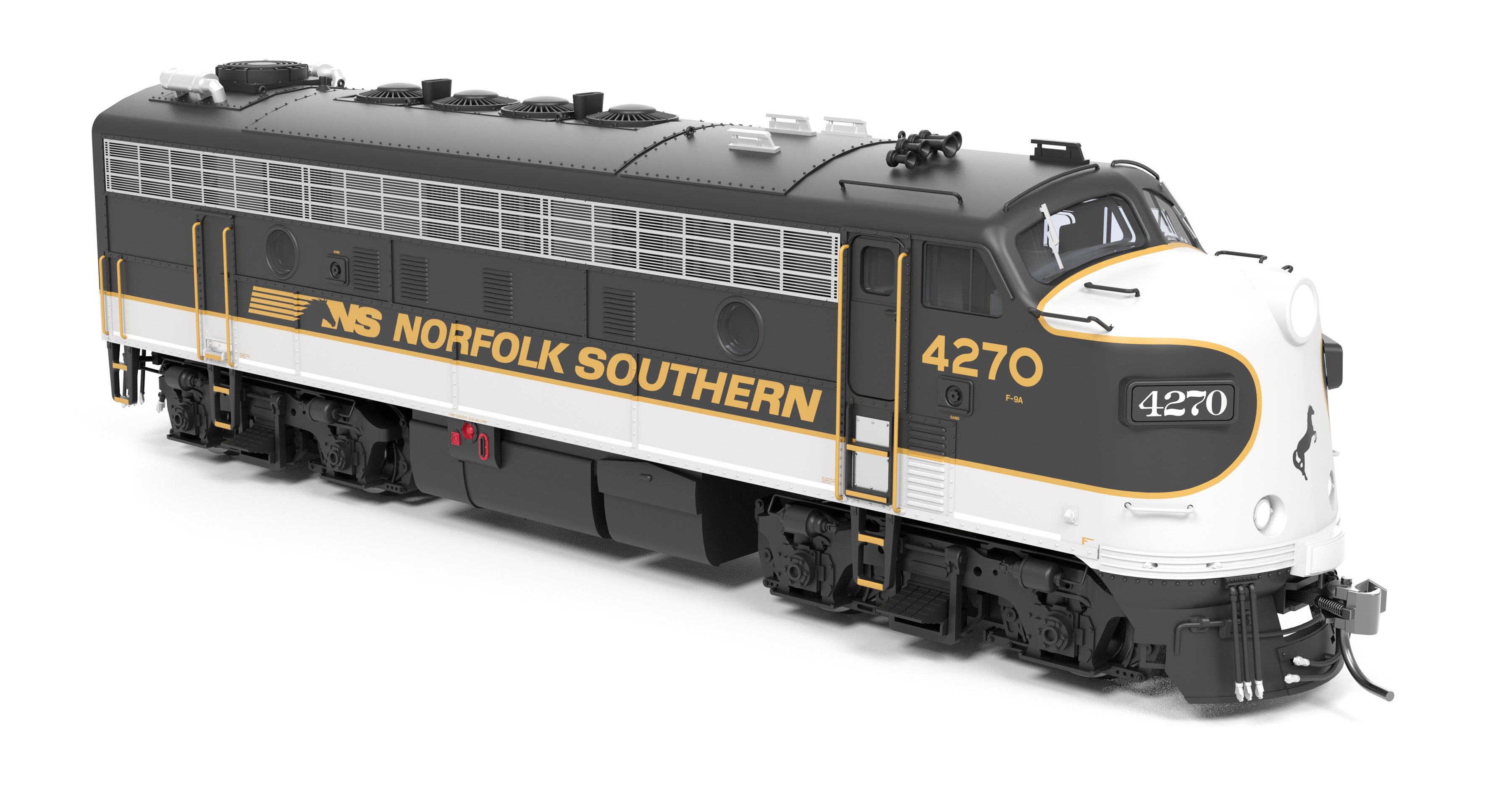 9701 EMD F9/F7 A/B, NS 4270/4275, Tuxedo Scheme, A-unit No-Sound / DCC-Ready, Unpowered B, HO