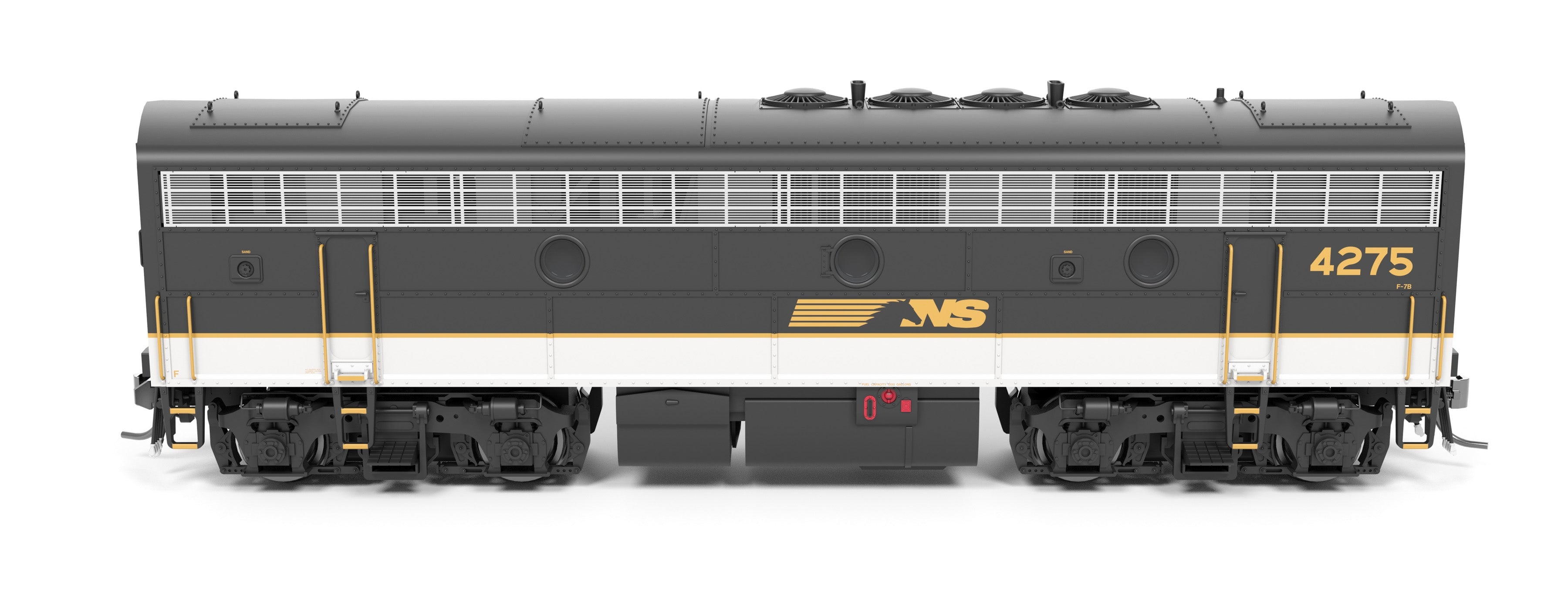 REFURBISHED R9703 EMD F7B, NS 4276, Tuxedo Scheme, Paragon4 Sound/DC/DCC, HO