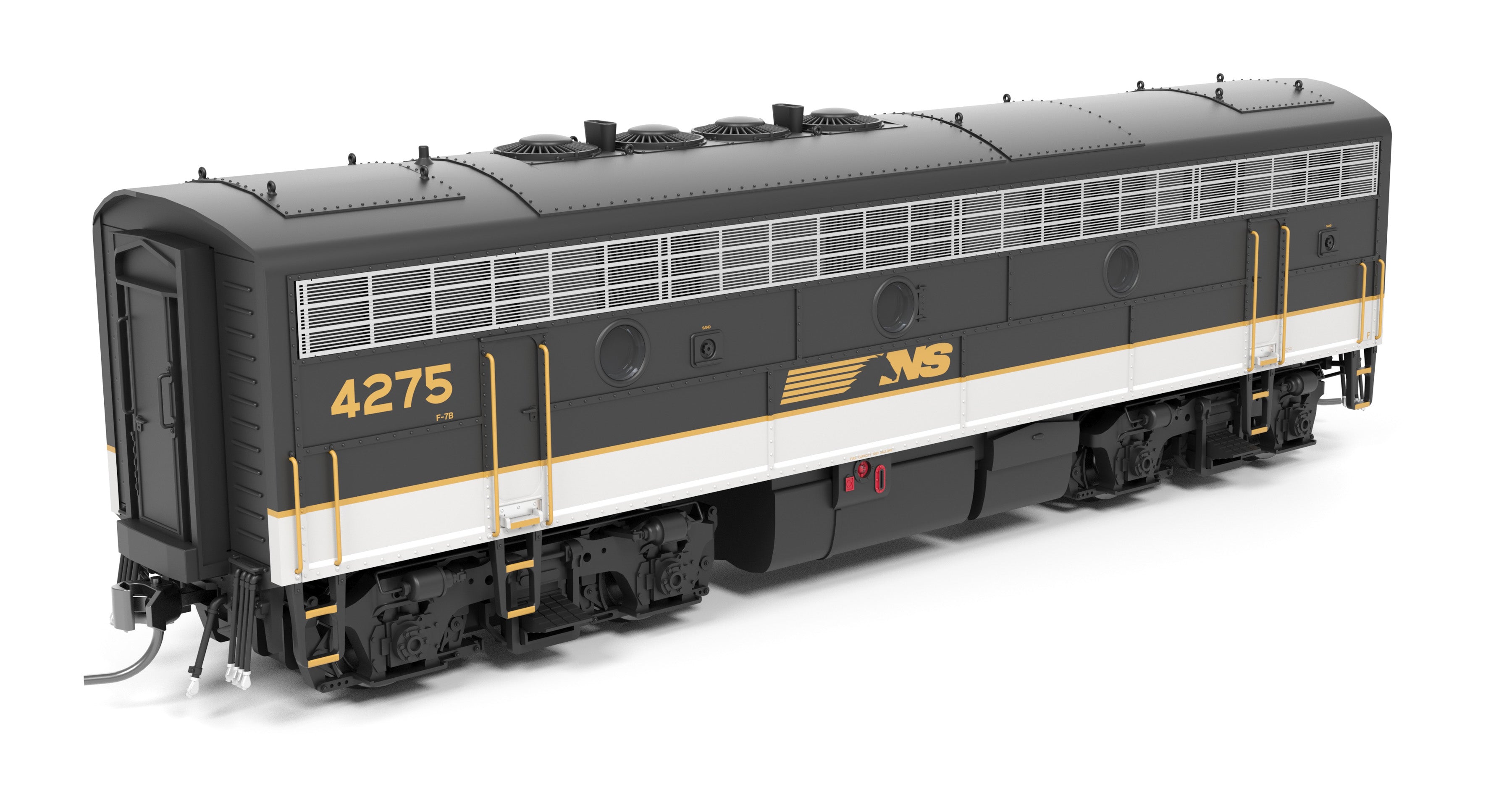 REFURBISHED R9703 EMD F7B, NS 4276, Tuxedo Scheme, Paragon4 Sound/DC/DCC, HO