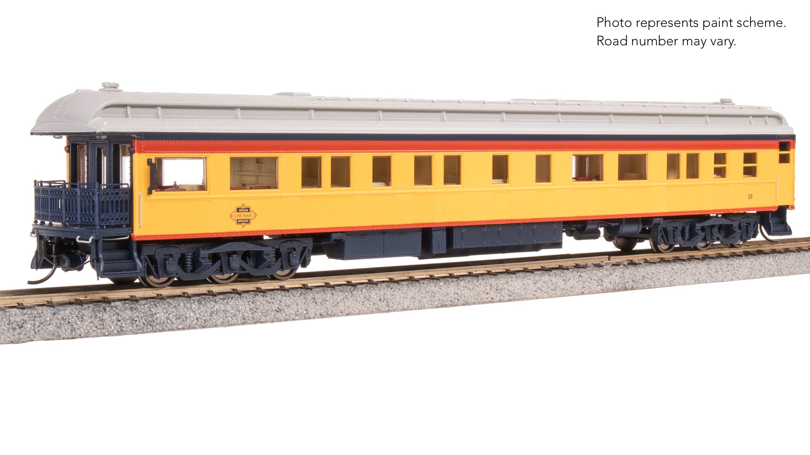 9722 CSS Business Car #18, Chessie Steam Special, HO Scale