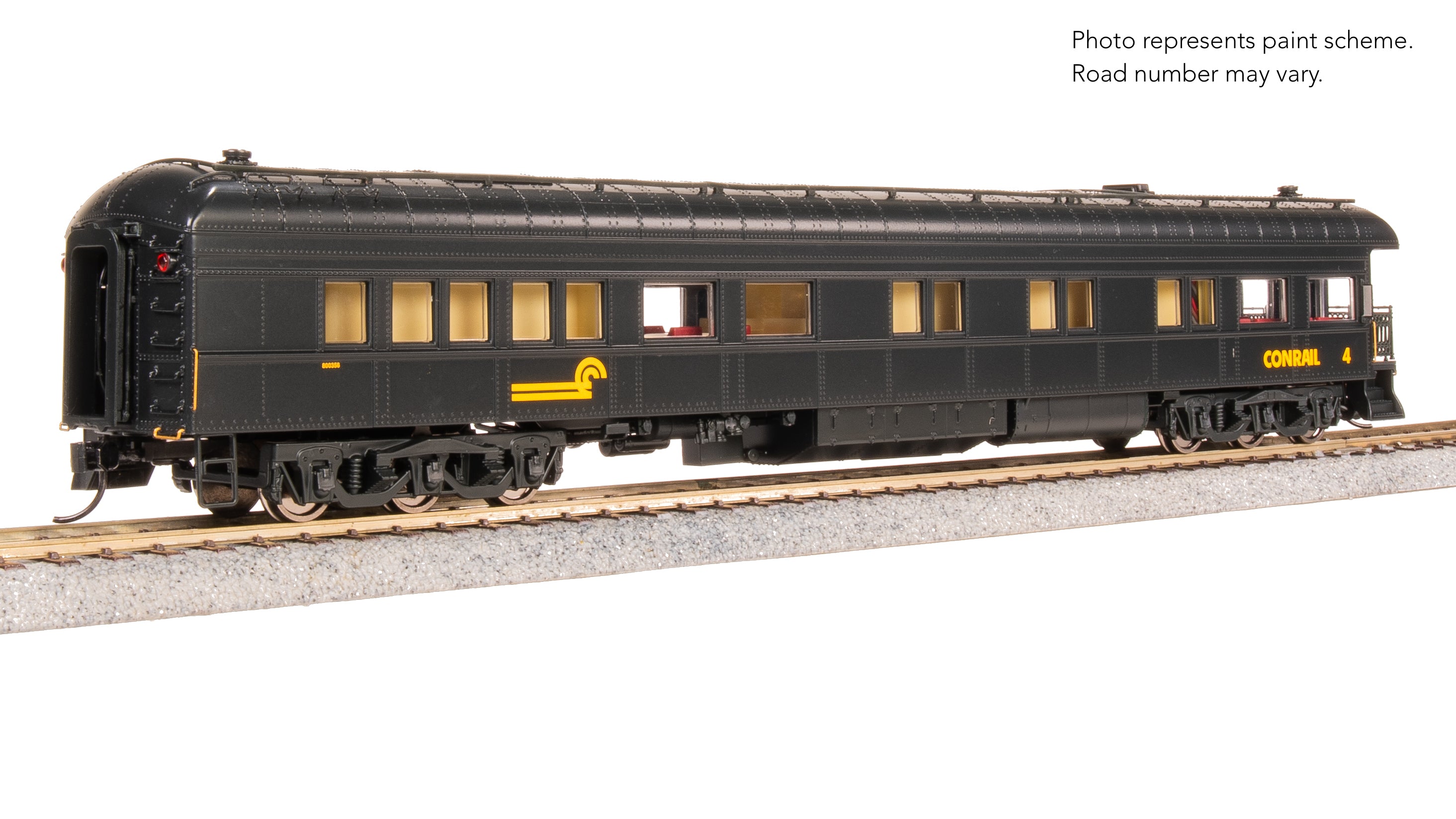 9727 Conrail Business Car #4, Dark Green, HO Scale