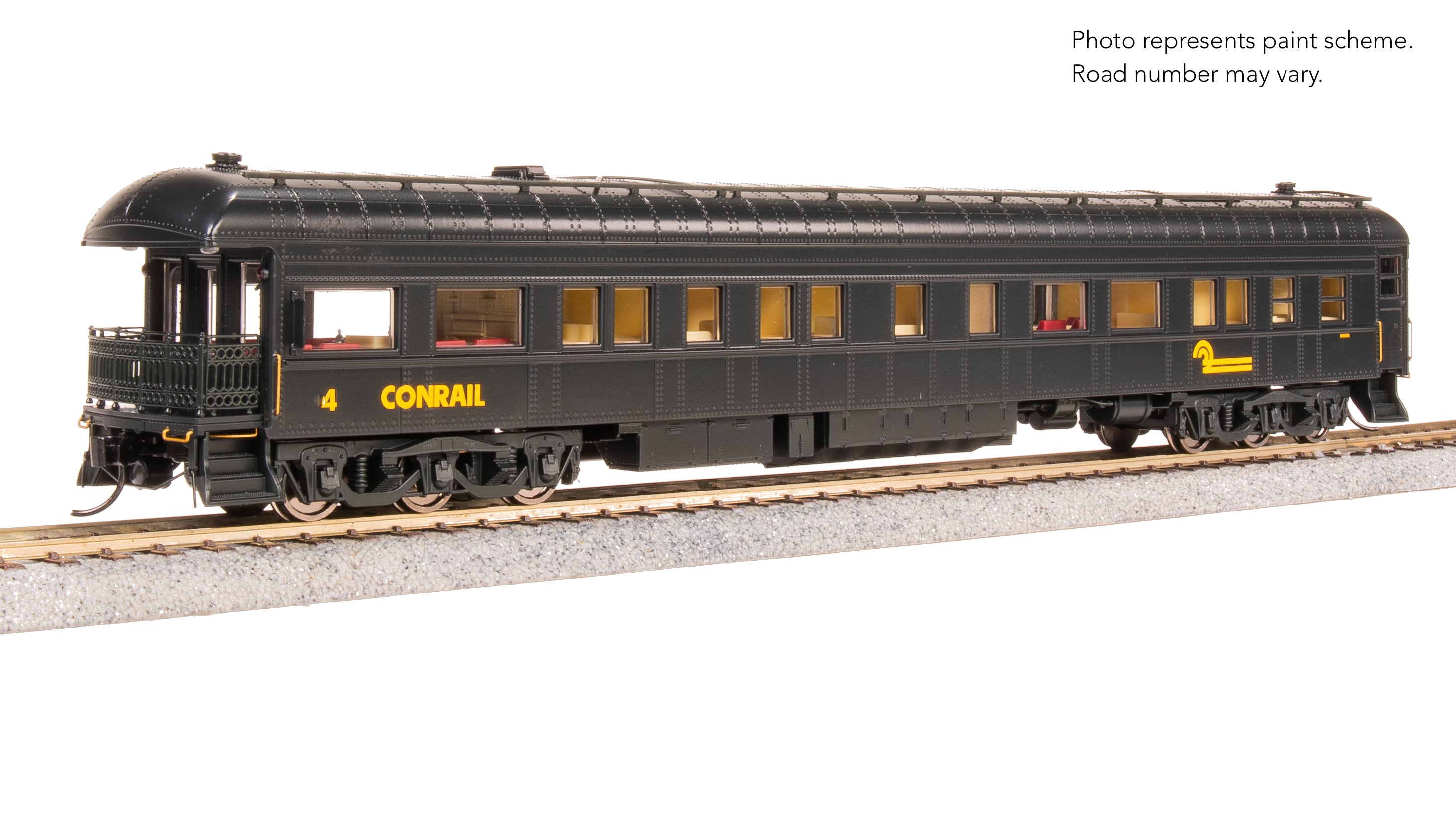 9727 Conrail Business Car #4, Dark Green, HO Scale