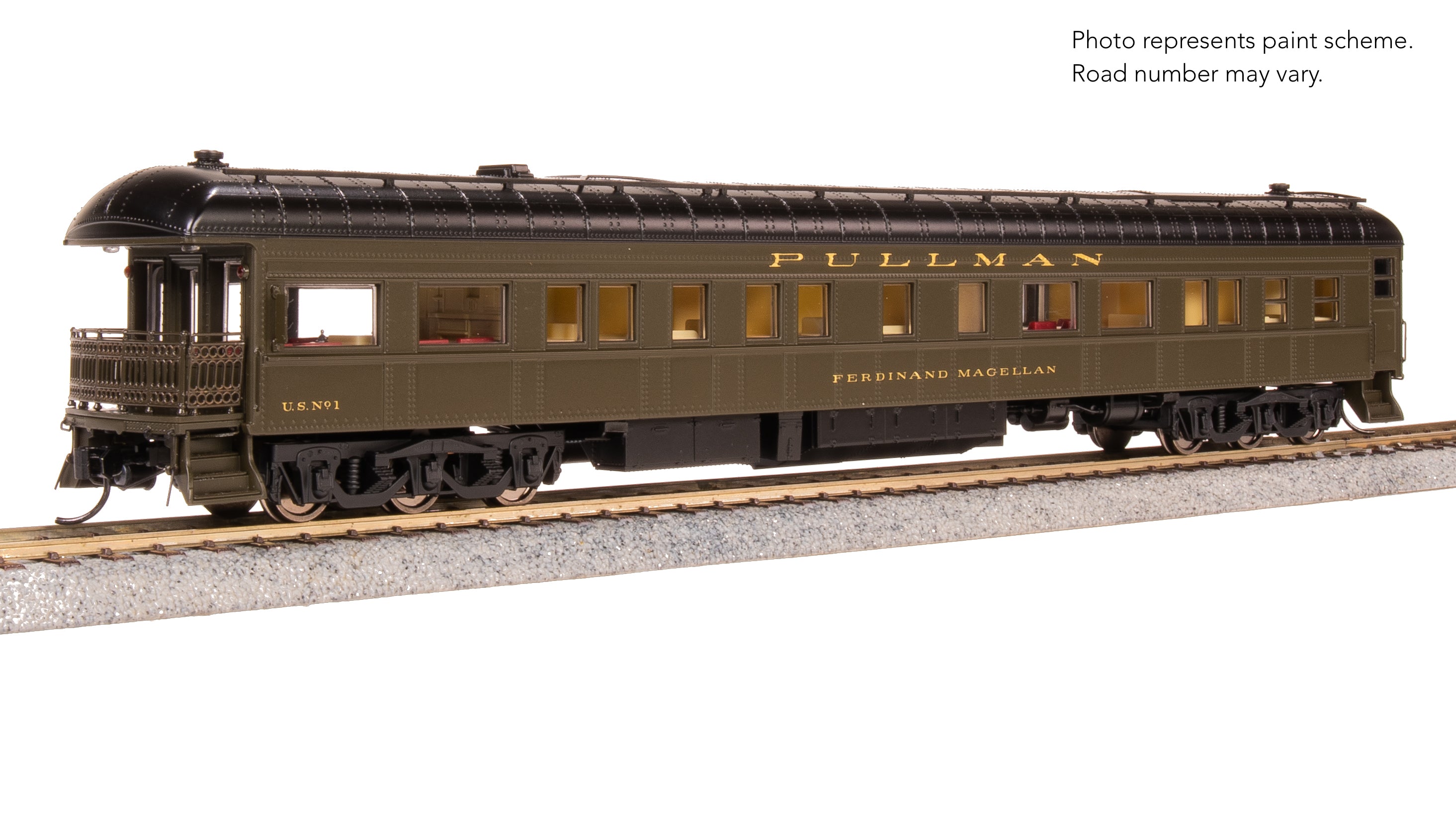 9729 Ferdinand Magellan Business Car, US #1, Modern Appearance, HO Scale