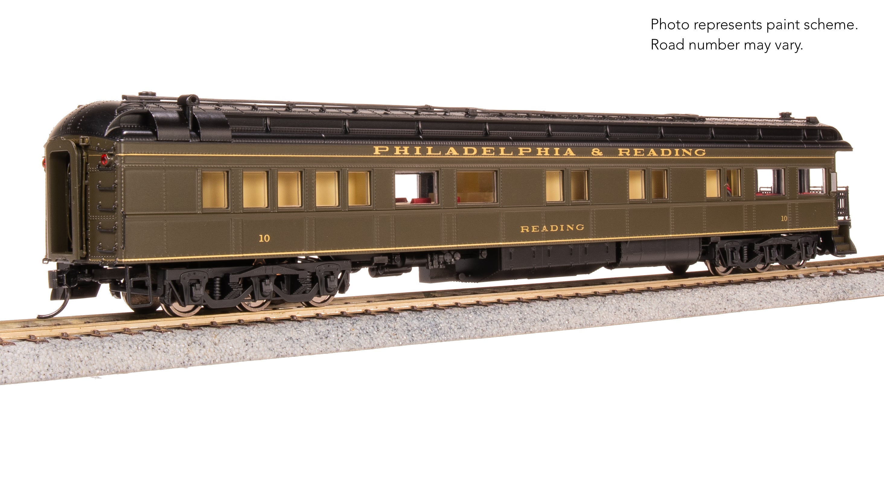 9731 Philadelphia & Reading #10, Pullman Green (Strasburg Appearance), HO Scale
