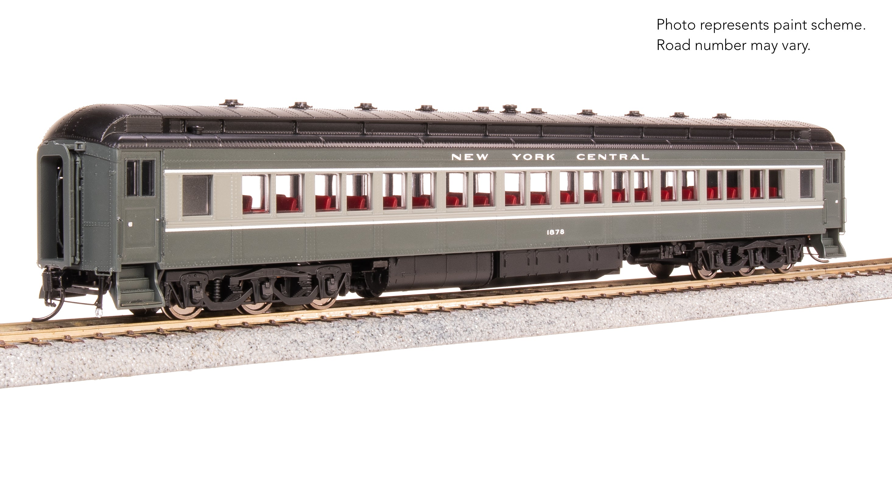 9737 NYC 80' Passenger Coach, Two-tone Gray, HO Scale
