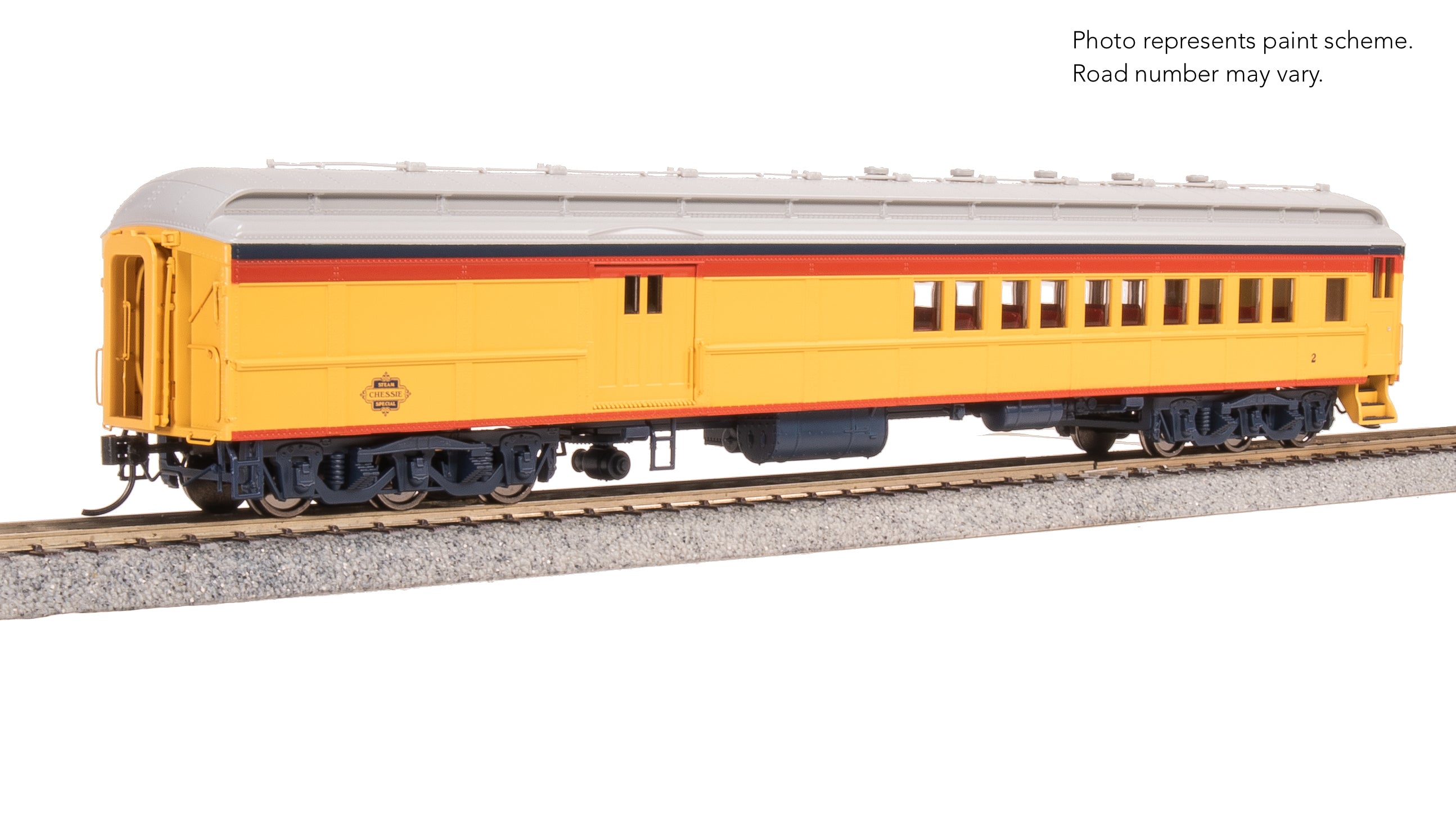 9742 CSS Baggage-Combine Car #2, Chessie Steam Special, HO Scale