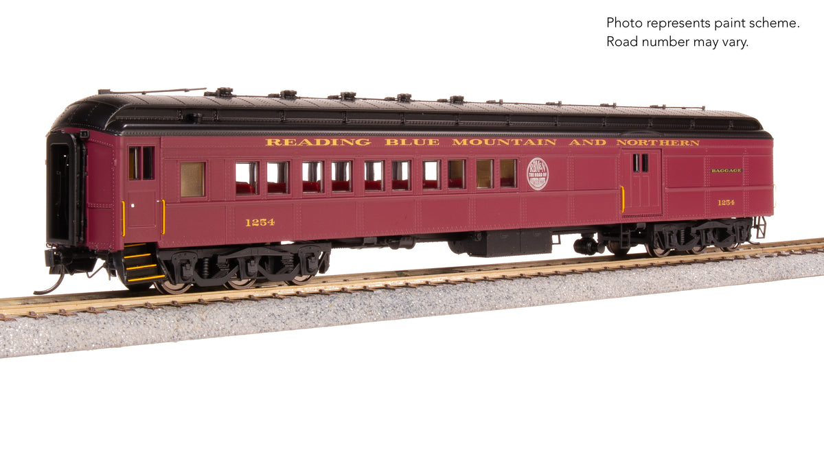 9744 RBMN Baggage-Combine Car #1254, Maroon Scheme, HO Scale
