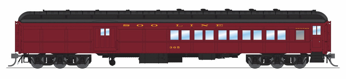 REFURBISHED R9750 SOO Line Baggage-Combine Car #365, HO Scale