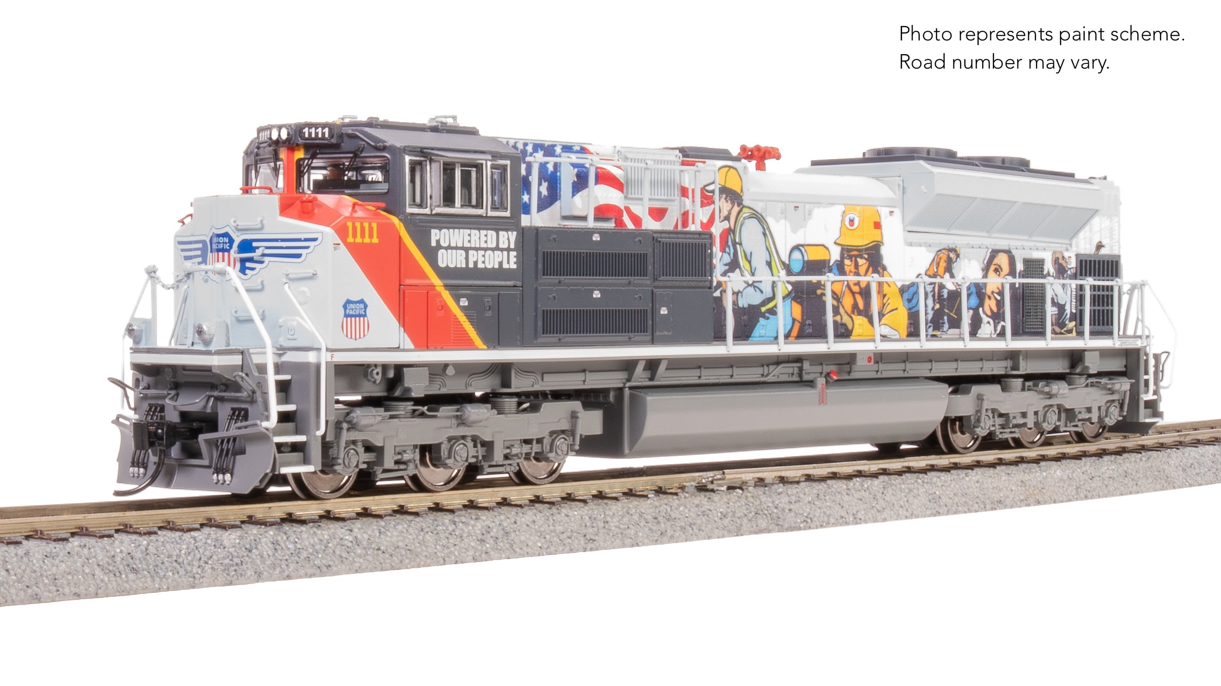 9777 EMD SD70ACe, UP 1111, "Powered By Our People", No-Sound / DCC-Ready, HO