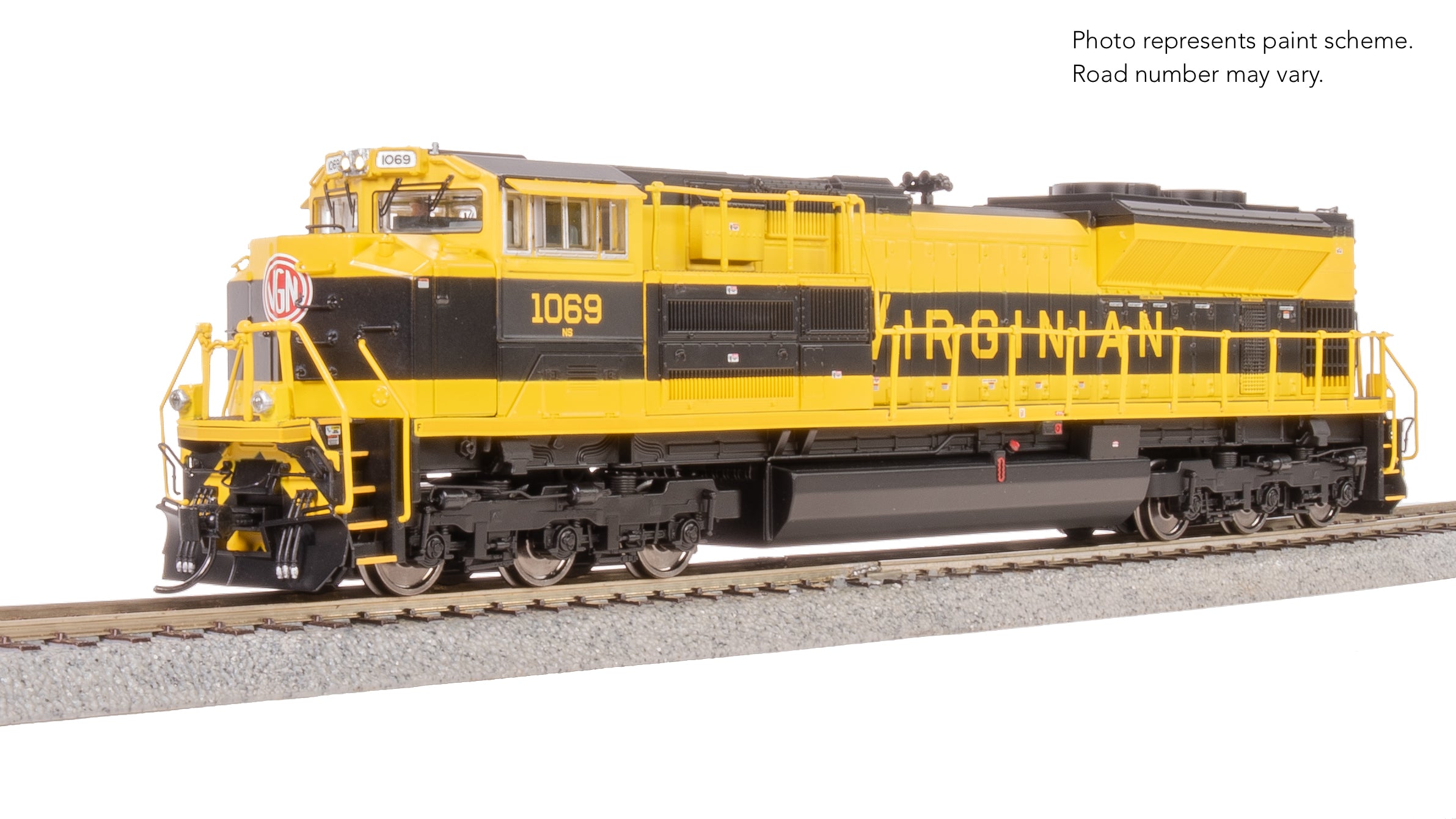 9783 EMD SD70ACe, NS 1069, Virginian Heritage Paint,  Paragon4 Sound/DC/DCC, w/ Smoke, HO (Hobbytyme Exclusive)