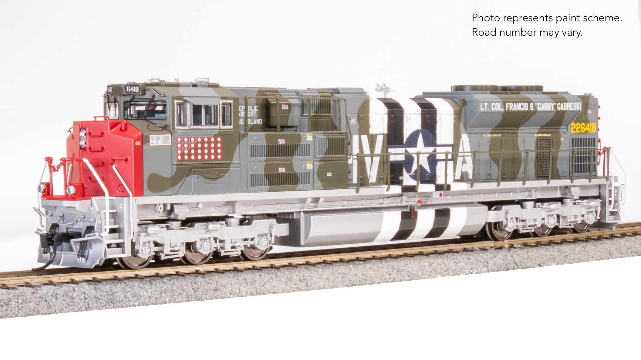 9790 EMD SD70ACe, USAAF 6418, Gabreski Fantasy Paint, No-Sound / DCC-Ready, HO (Trainworld Exclusive)