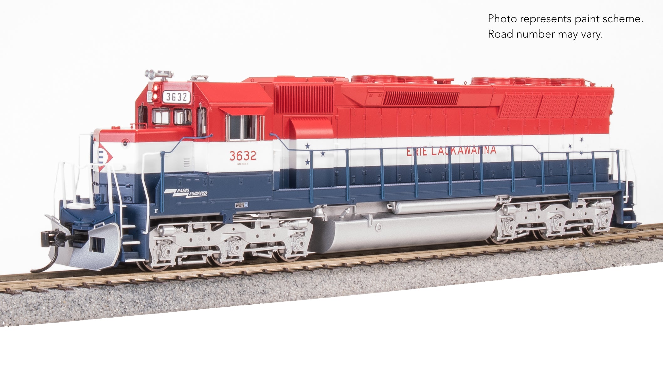 9801 EMD SD45, EL 3632, Bicentennial Paint, No-Sound / DCC-Ready, HO
