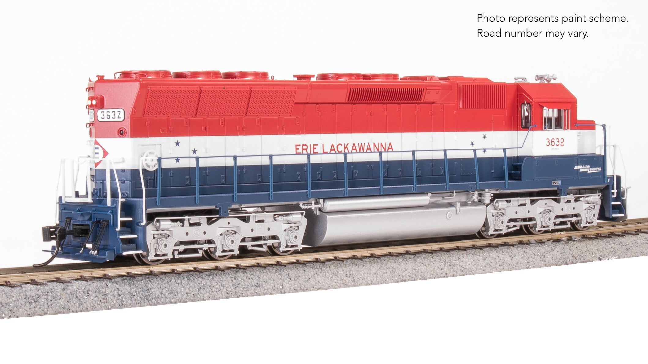 9801 EMD SD45, EL 3632, Bicentennial Paint, No-Sound / DCC-Ready, HO