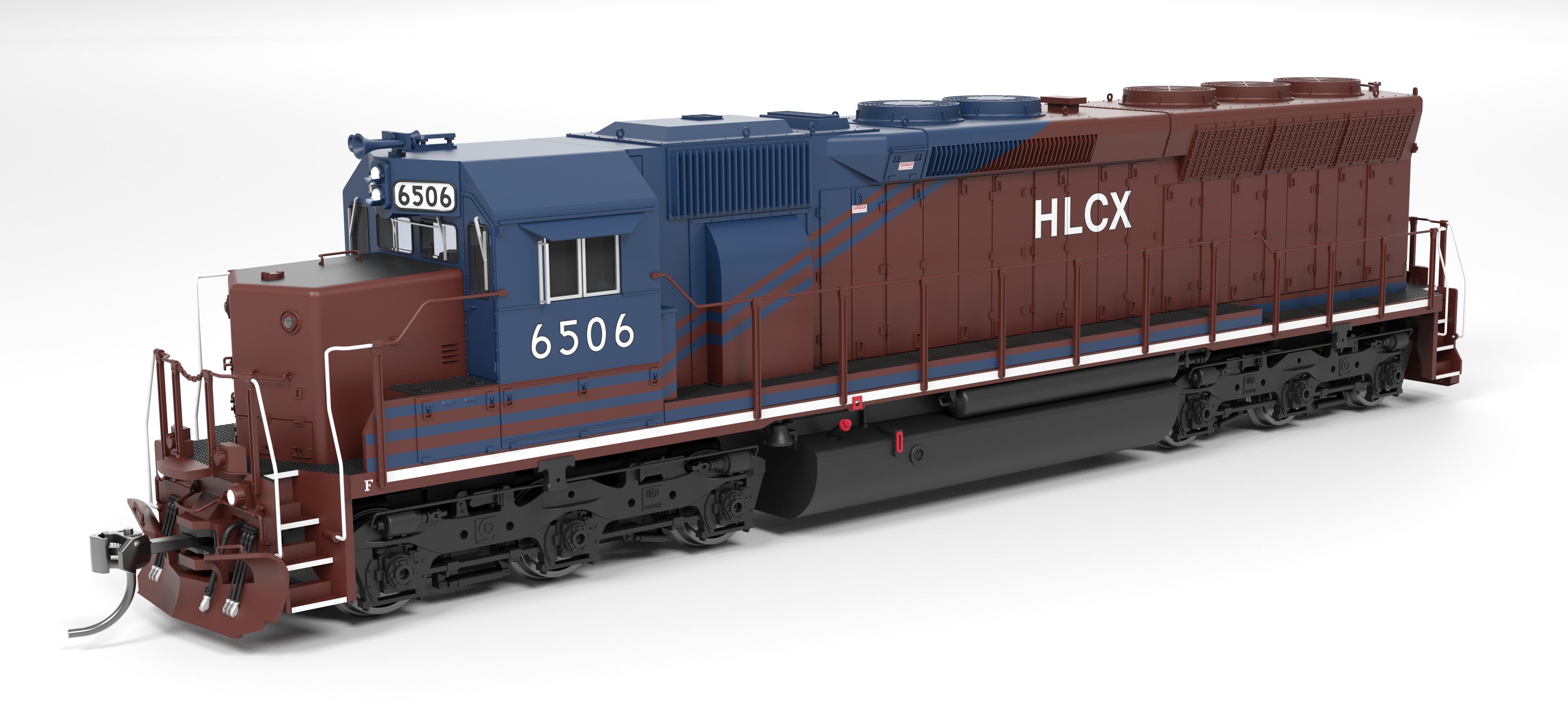 REFURBISHED R9806 EMD SD45, HLCX 6506, Red & Blue, Paragon4 Sound/DC/DCC, HO