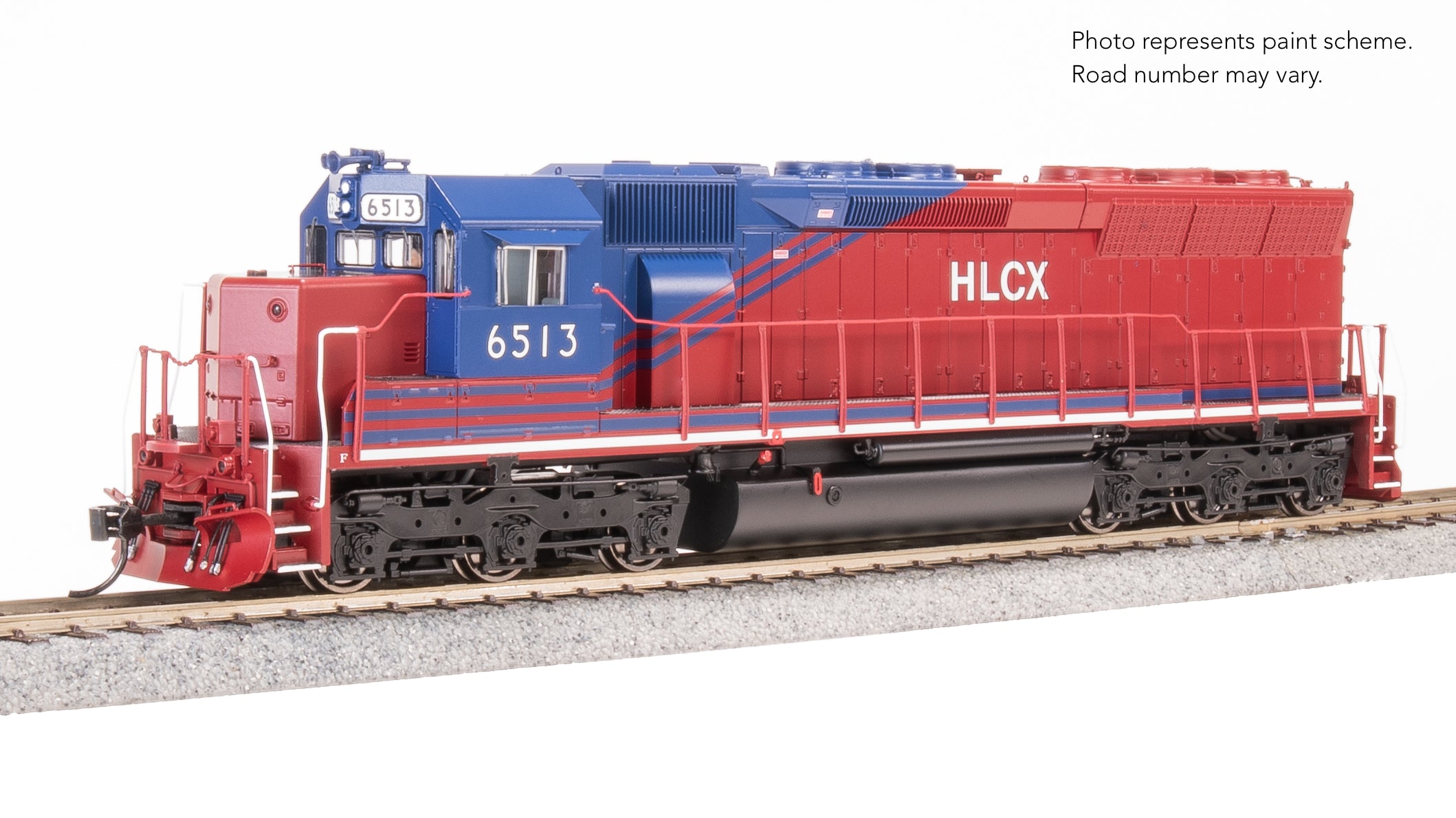 9809 EMD SD45, HLCX 6513, Red & Blue, No-Sound / DCC-Ready, HO