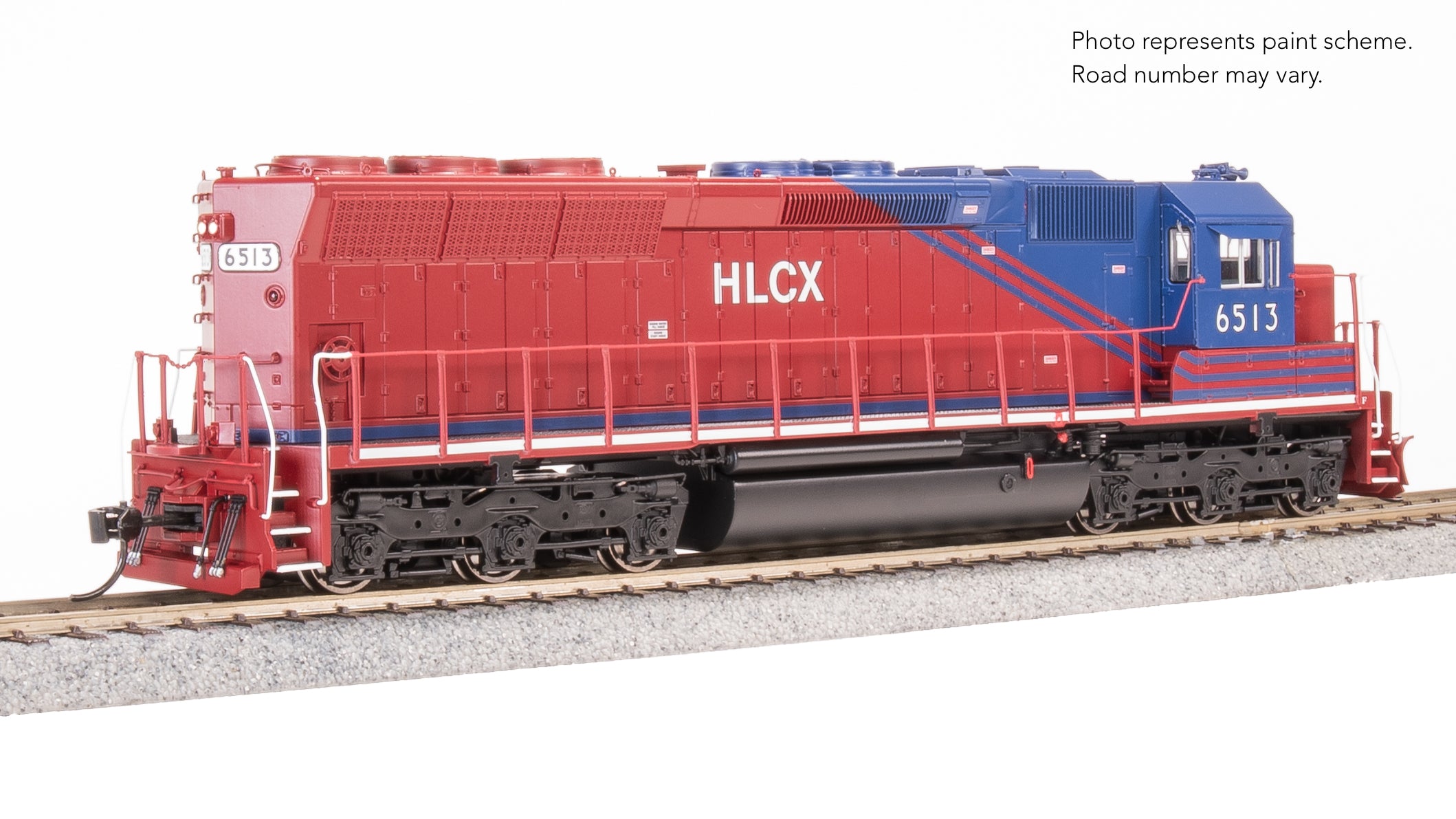 9809 EMD SD45, HLCX 6513, Red & Blue, No-Sound / DCC-Ready, HO