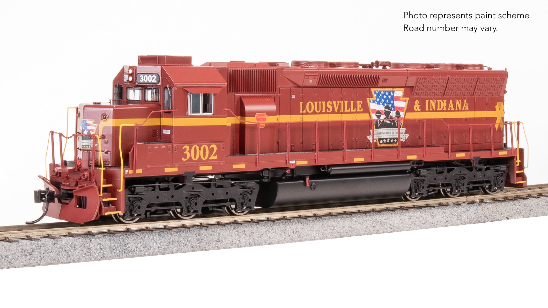 9810 EMD SD45, Louisville & Indiana 3002, "Honoring Our Veterans", Paragon4 Sound/DC/DCC, HO