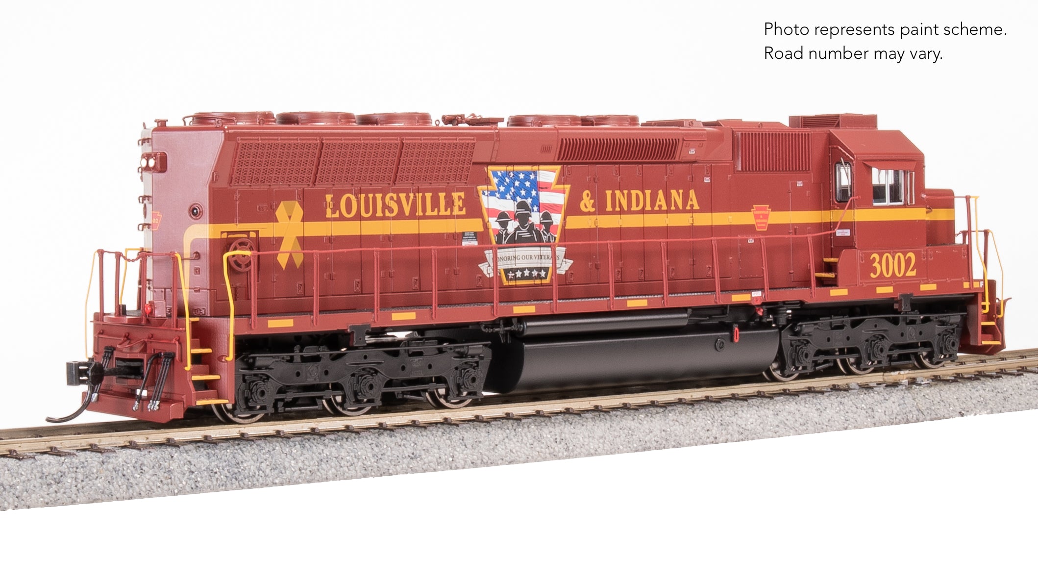 9810 EMD SD45, Louisville & Indiana 3002, "Honoring Our Veterans", Paragon4 Sound/DC/DCC, HO