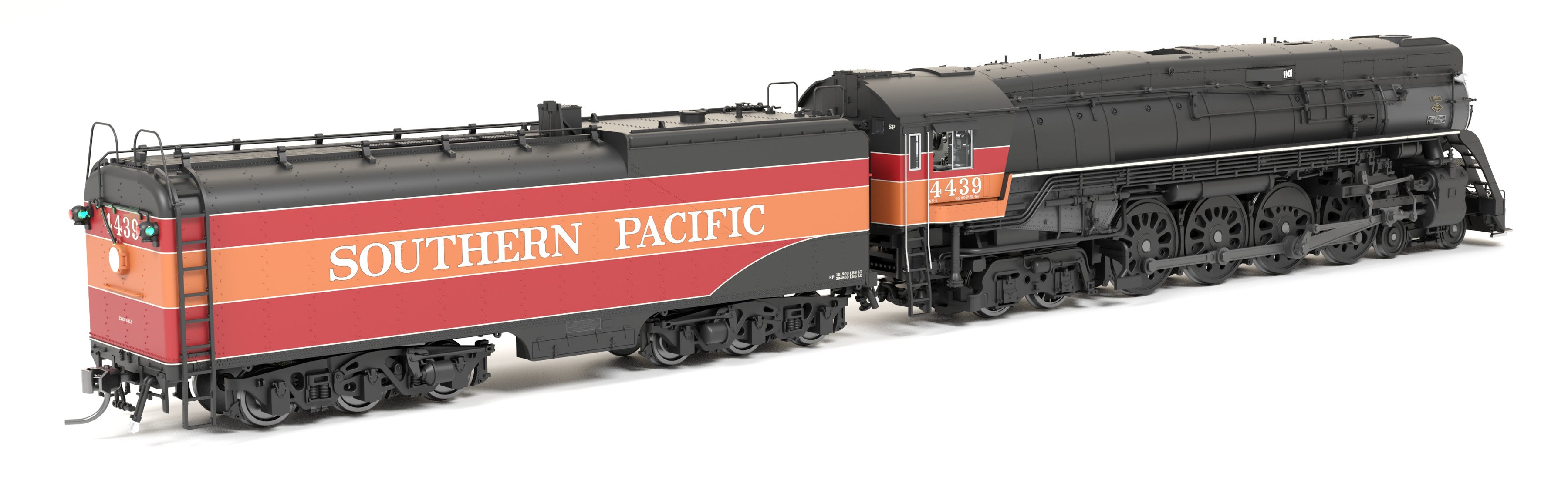 9830 Southern Pacific GS-4 4-8-4, #4439, Deskirted, Partial Daylight P