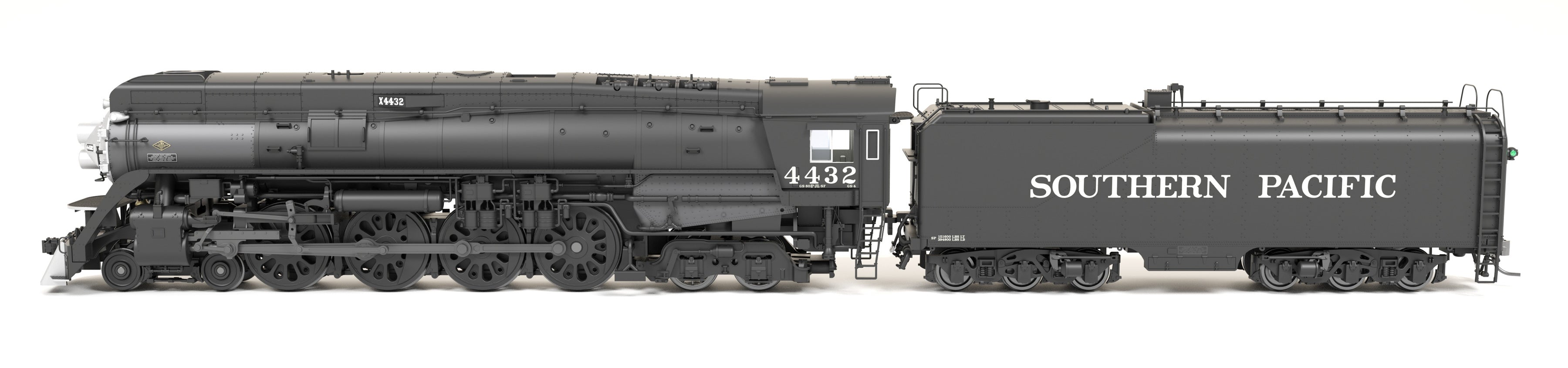 9834 Southern Pacific GS-4 4-8-4, #4432, Deskirted, Painted Black, No