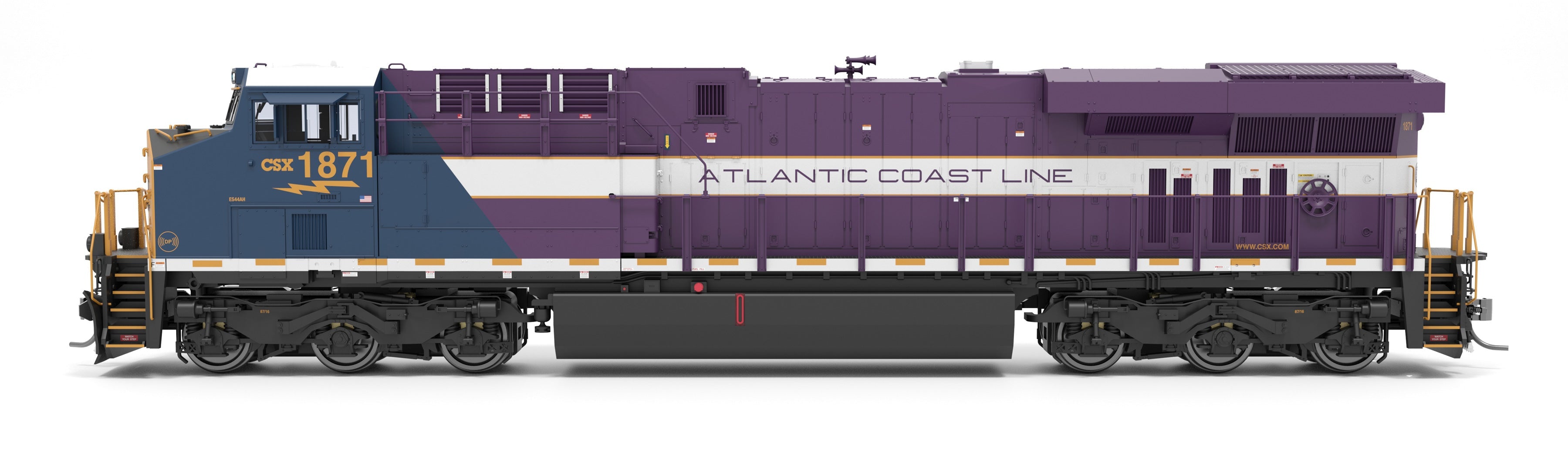 REFURBISHED R9860 GE ES44AC, CSX 1871, ACL Heritage Paint, Paragon4 Sound/DC/DCC, w/ Smoke, HO