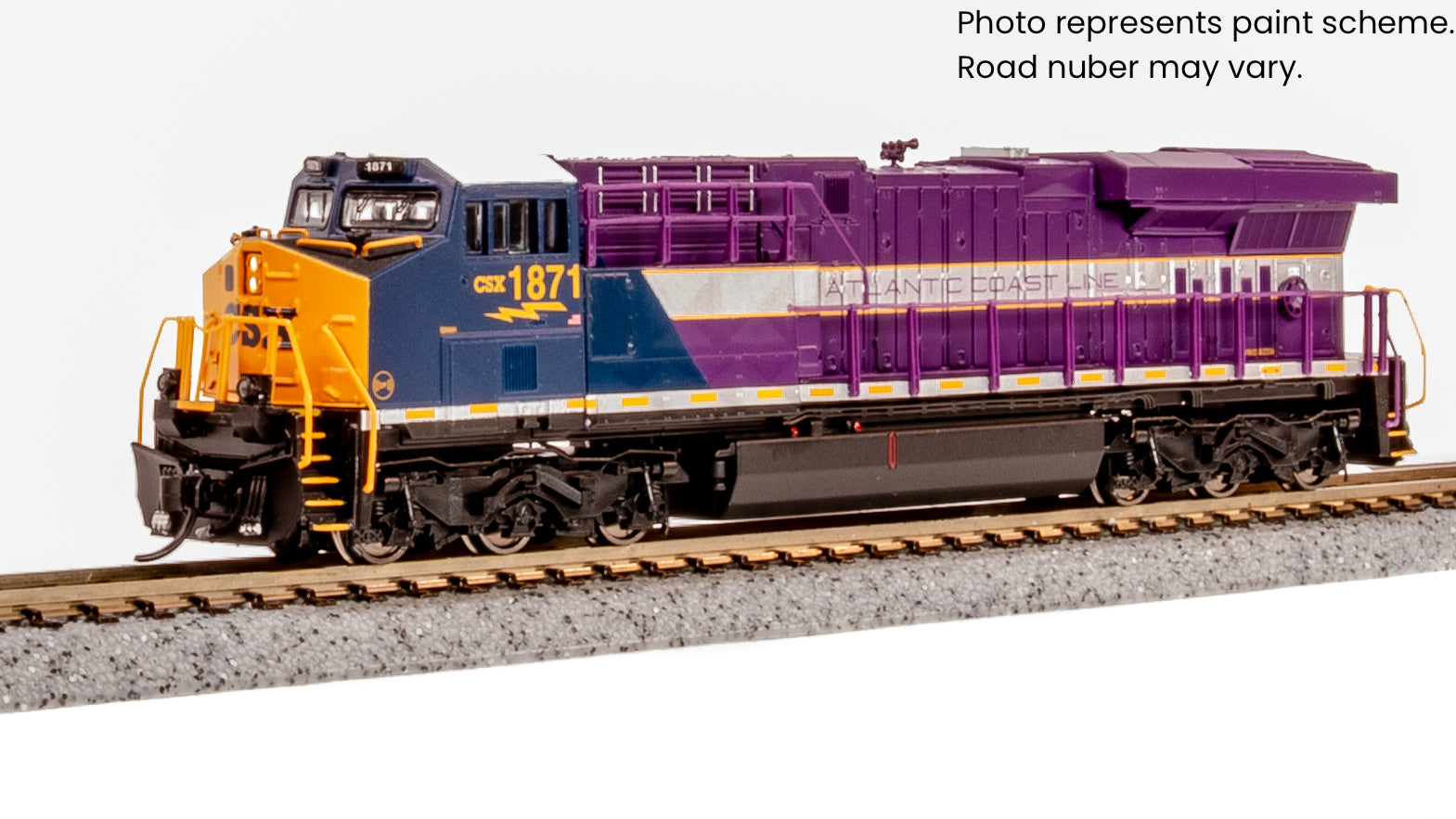 9885 GE ES44AC, CSX 1871, ACL Heritage Paint, No-Sound / DCC-Ready, N