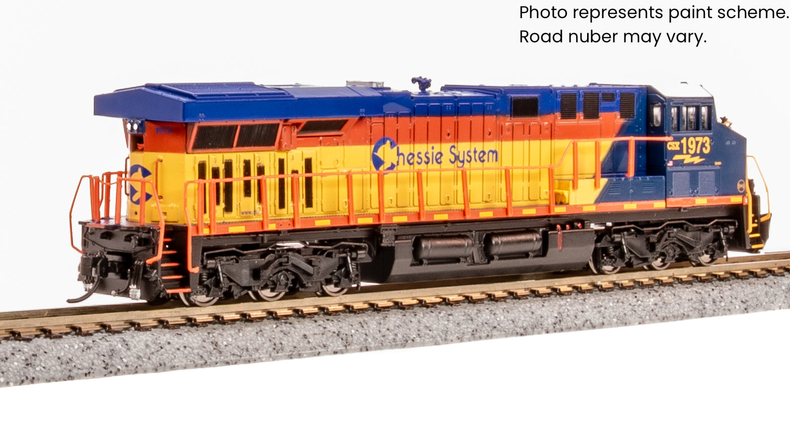 9888 GE ES44AC, CSX 1973, Chessie System Heritage Paint, Paragon4 Sound/DC/DCC, N
