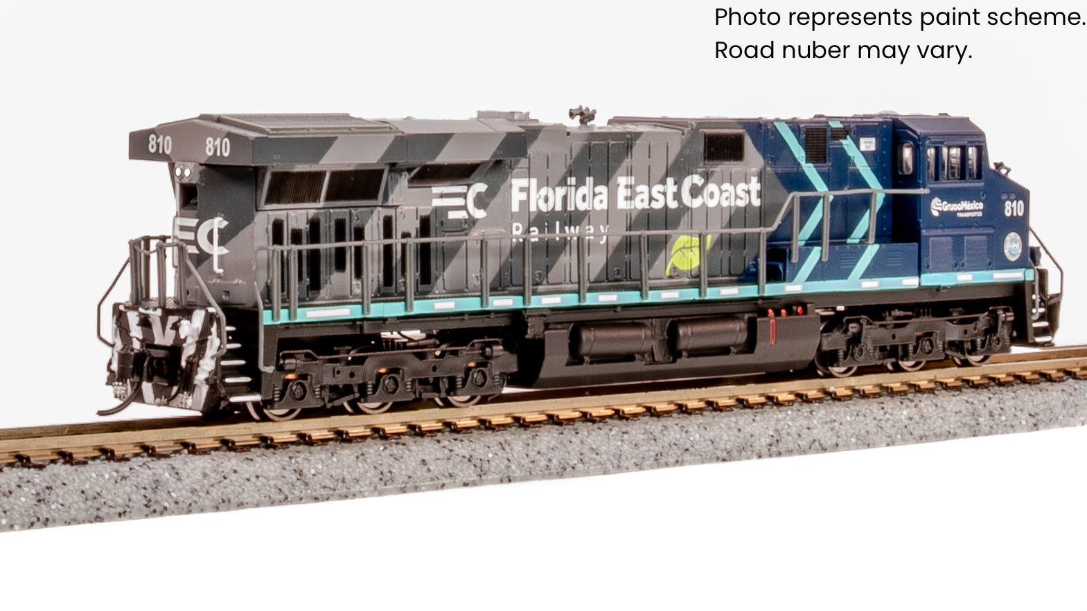 9890 GE ES44AC, FEC 810, Modern Grupo Mexico Paint, Paragon4 Sound/DC/