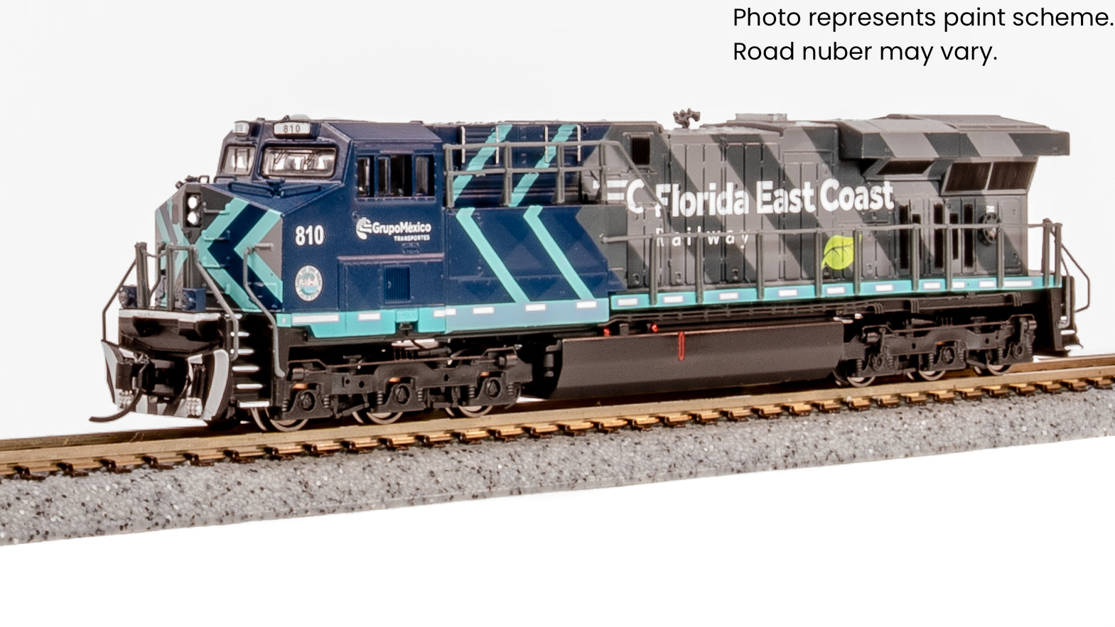 9891 GE ES44AC, FEC 810, Modern Grupo Mexico Paint, No-Sound / DCC-Ready, N