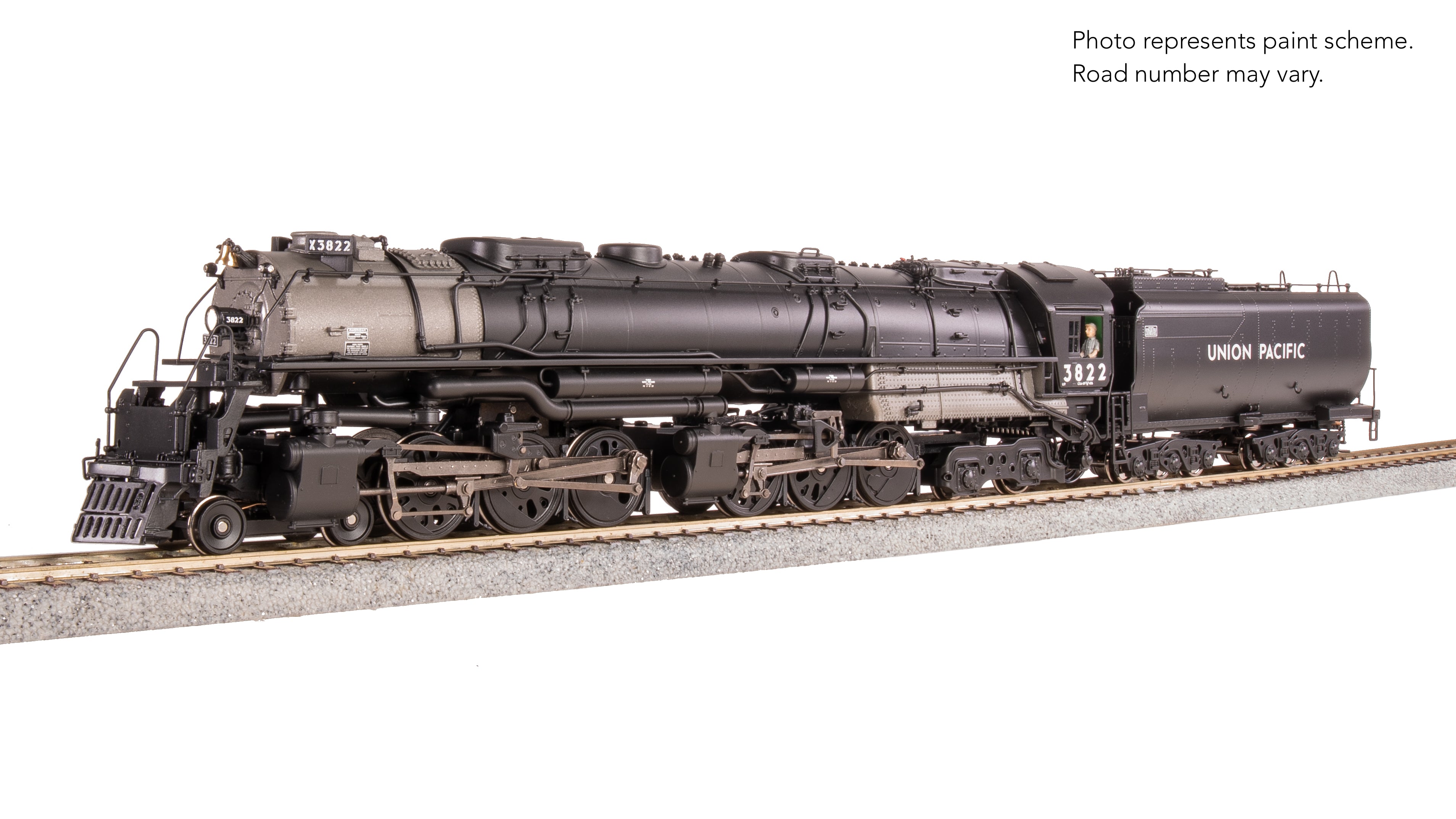 9912 UP Early Challenger (CSA-2), #3822, Post-1947, Integral Cast Cylinder Front Engine, No-Sound / DCC-Ready, HO