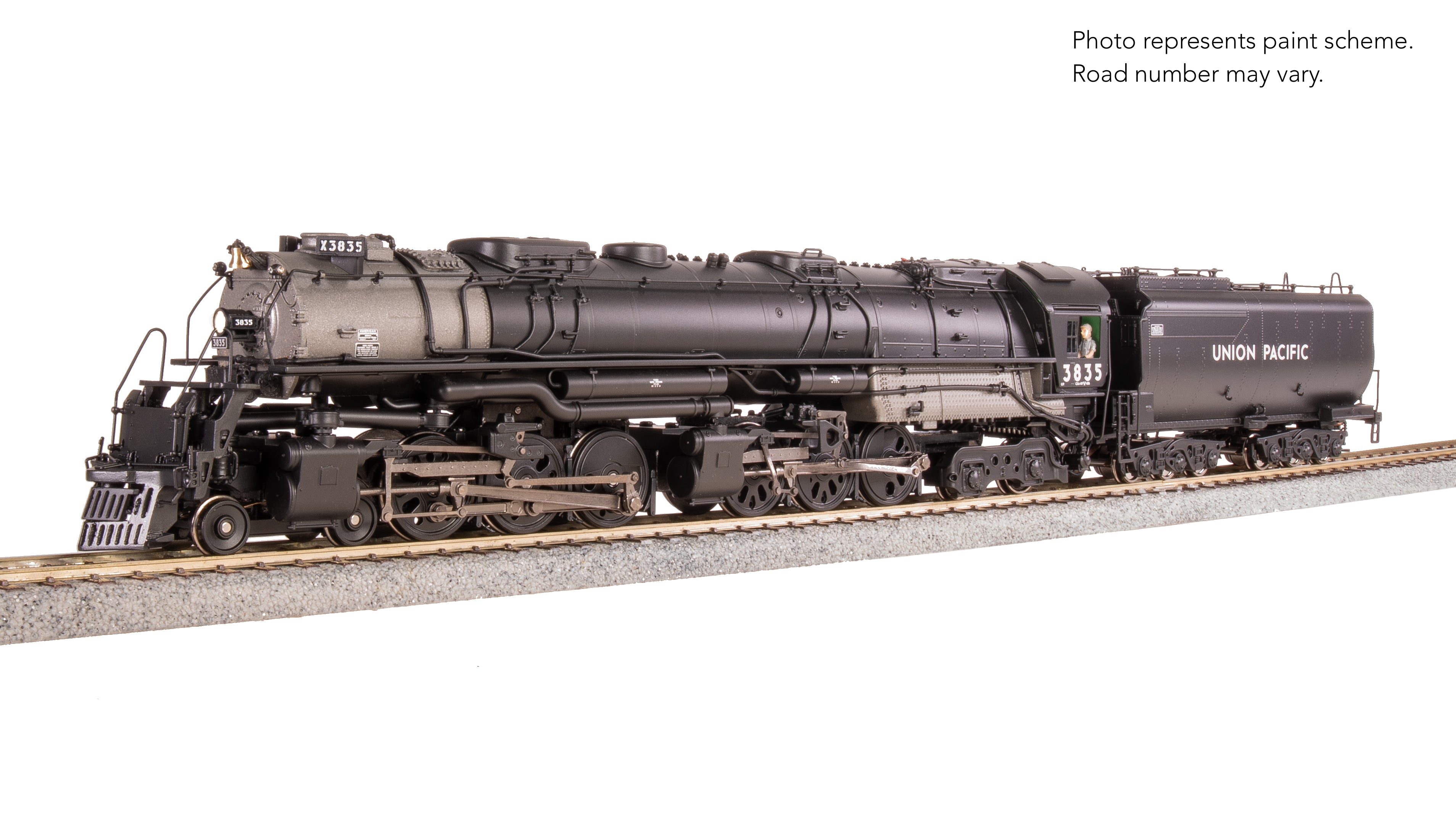 9913 UP Early Challenger (CSA-2), #3835, Post-1947, Integral Cast Cylinder Front Engine, Paragon4 Sound/DC/DCC, Smoke, HO